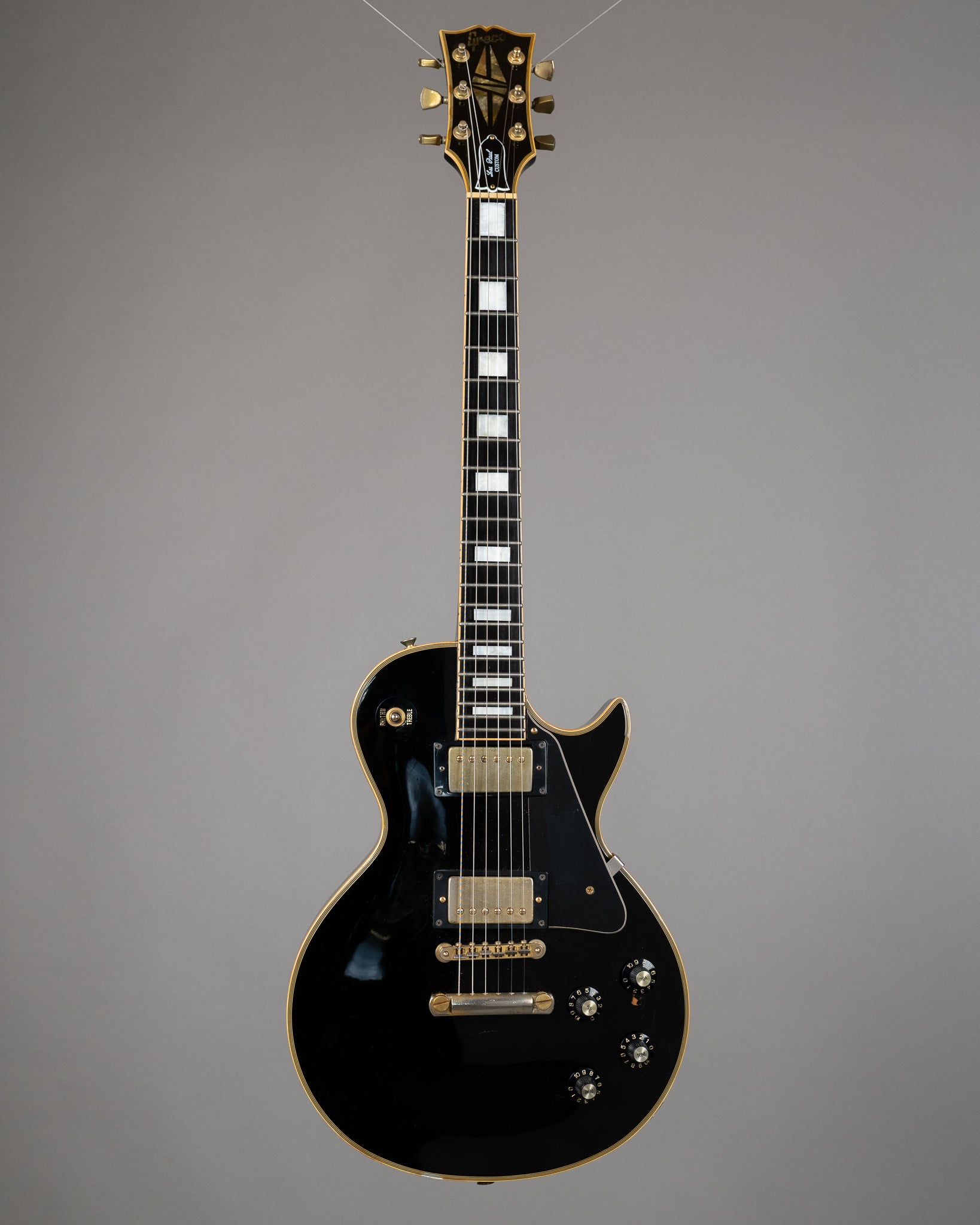c1990s Greco Les Paul Custom (Korea, Black, Ebonite)