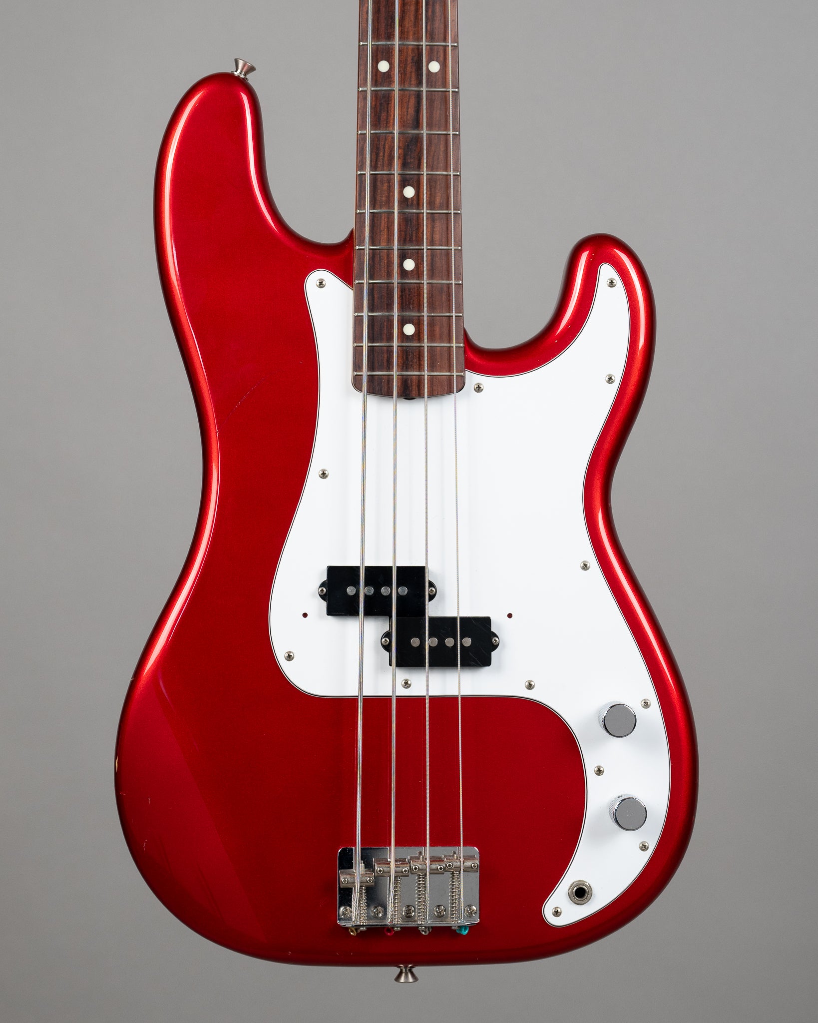 c2002 Fender PB-43 Precision Bass (Japan, Candy Apple Red)