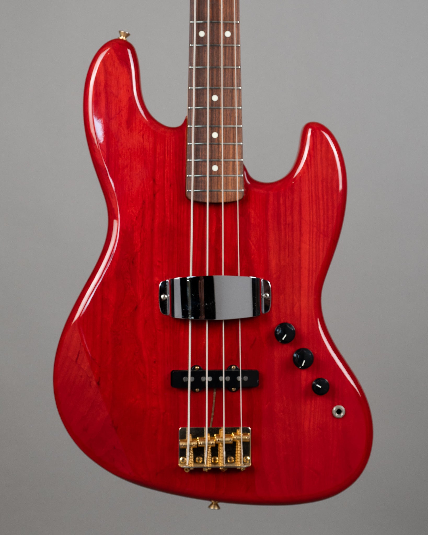 c1984 Fender Jazz Bass 'Custom Order' (Japan, Transparent Cherry)