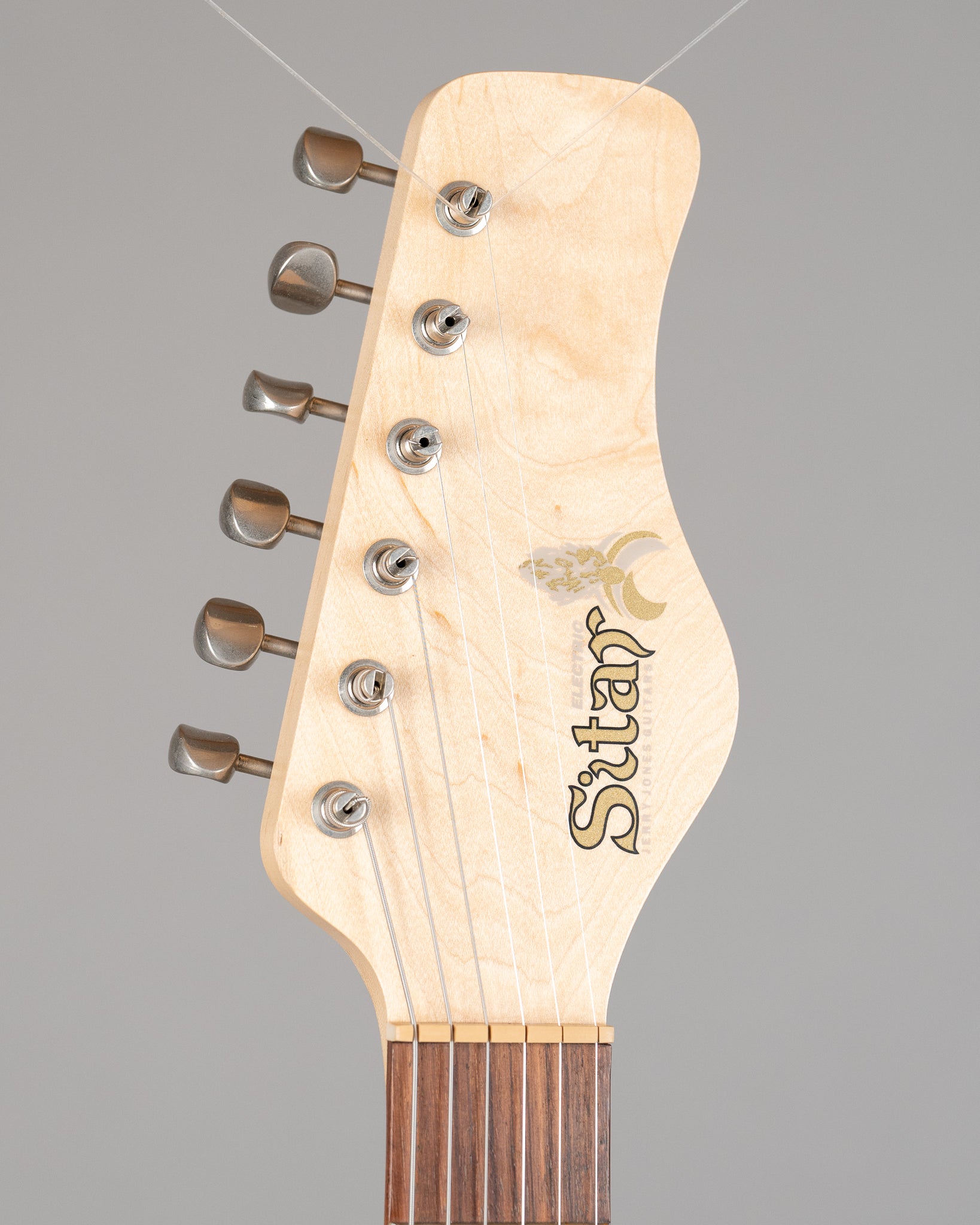 c2000s Jerry Jones Electric Sitar (USA, White Crackle, Gig Bag)