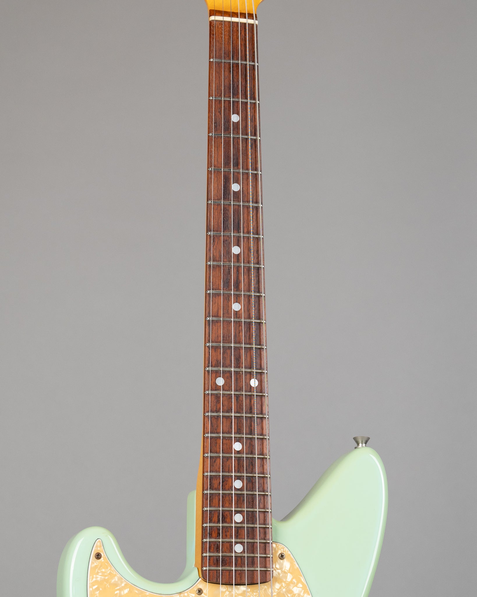 c1997 Fender JSG-65L Jag-Stang (Japan, Left Handed, Sonic Blue)