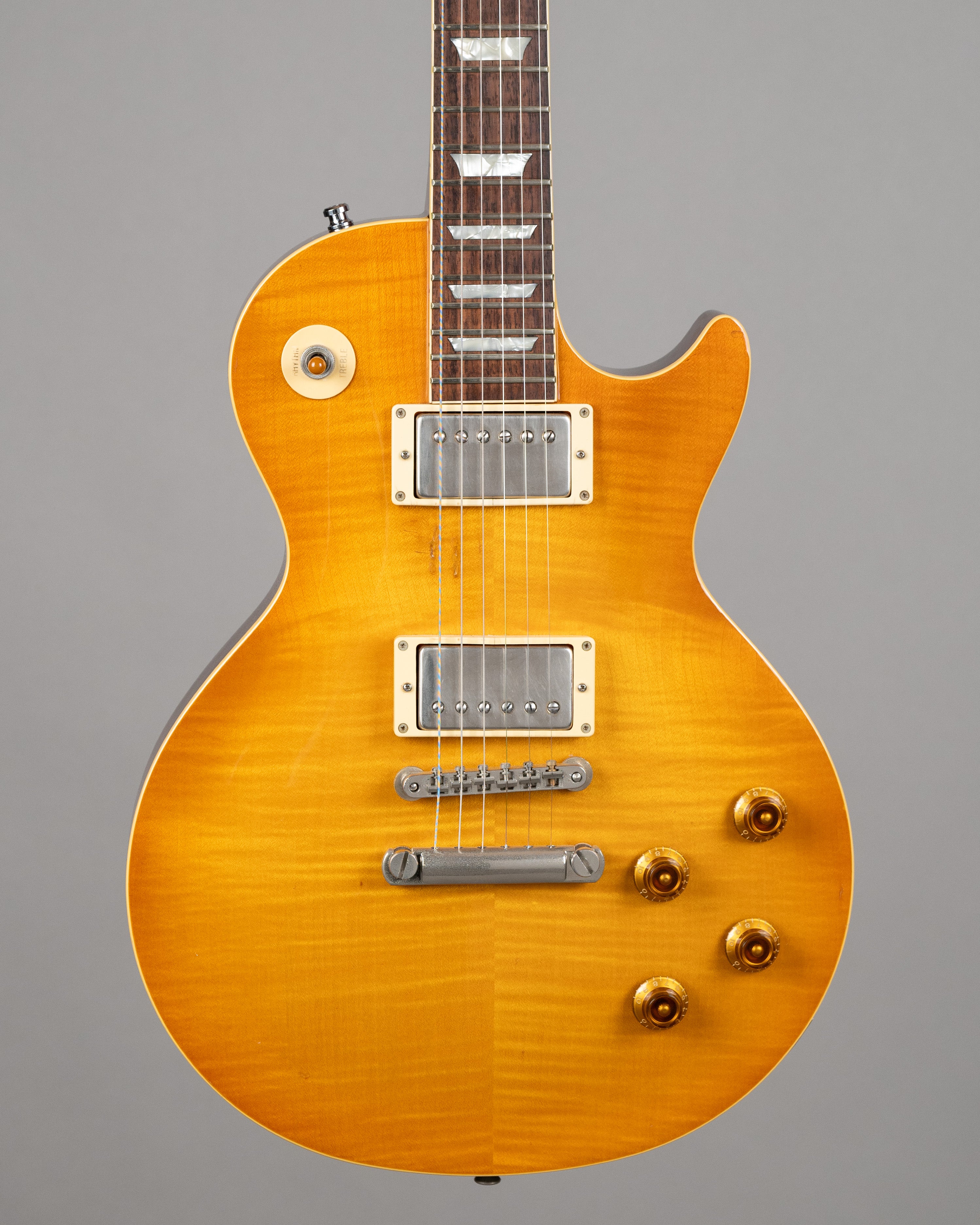 c1991 Burny LG-75GR 'Slash' (Japan, Light Brown Sunburst, Long Tenon)