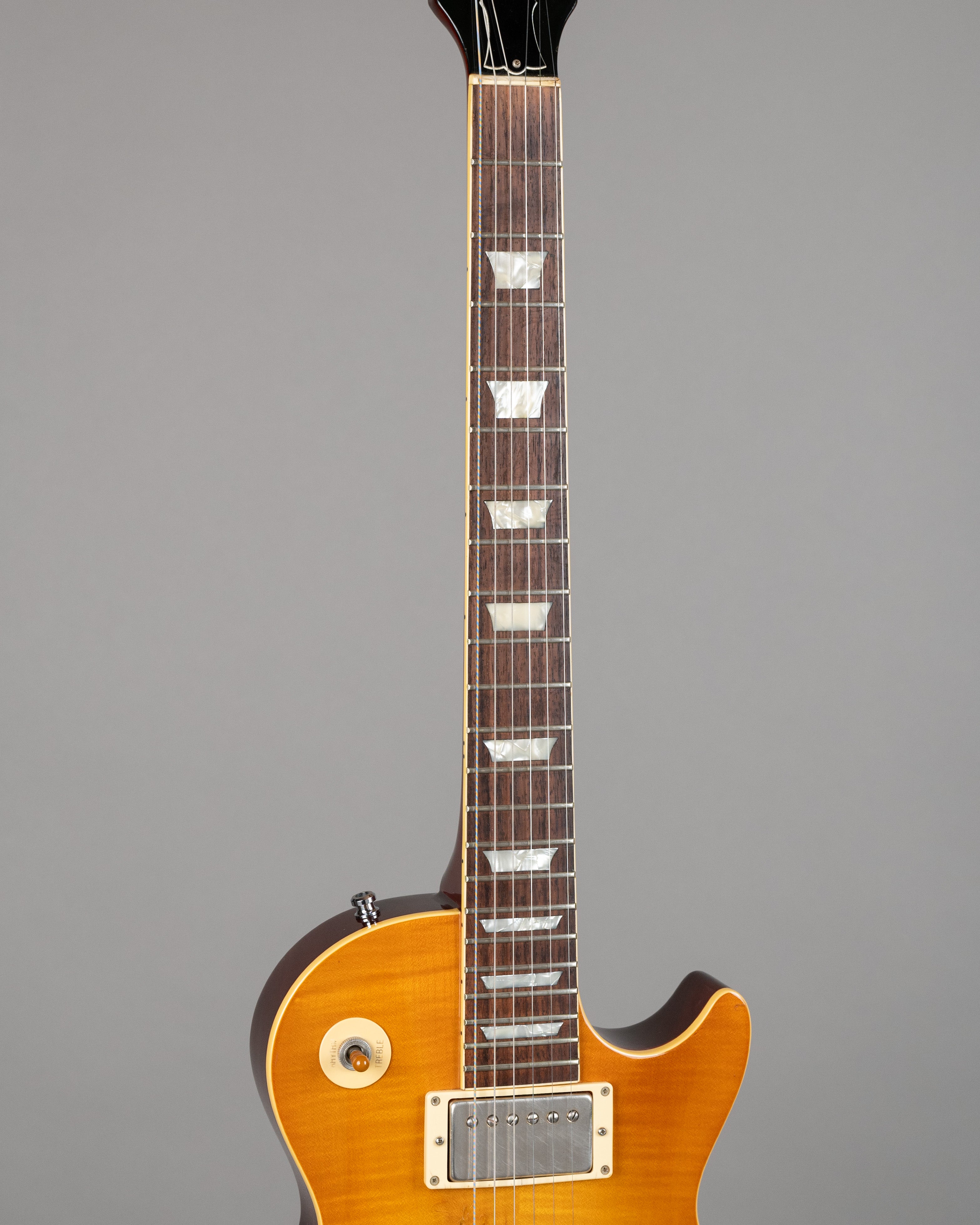 c1991 Burny LG-75GR 'Slash' (Japan, Light Brown Sunburst, Long Tenon)