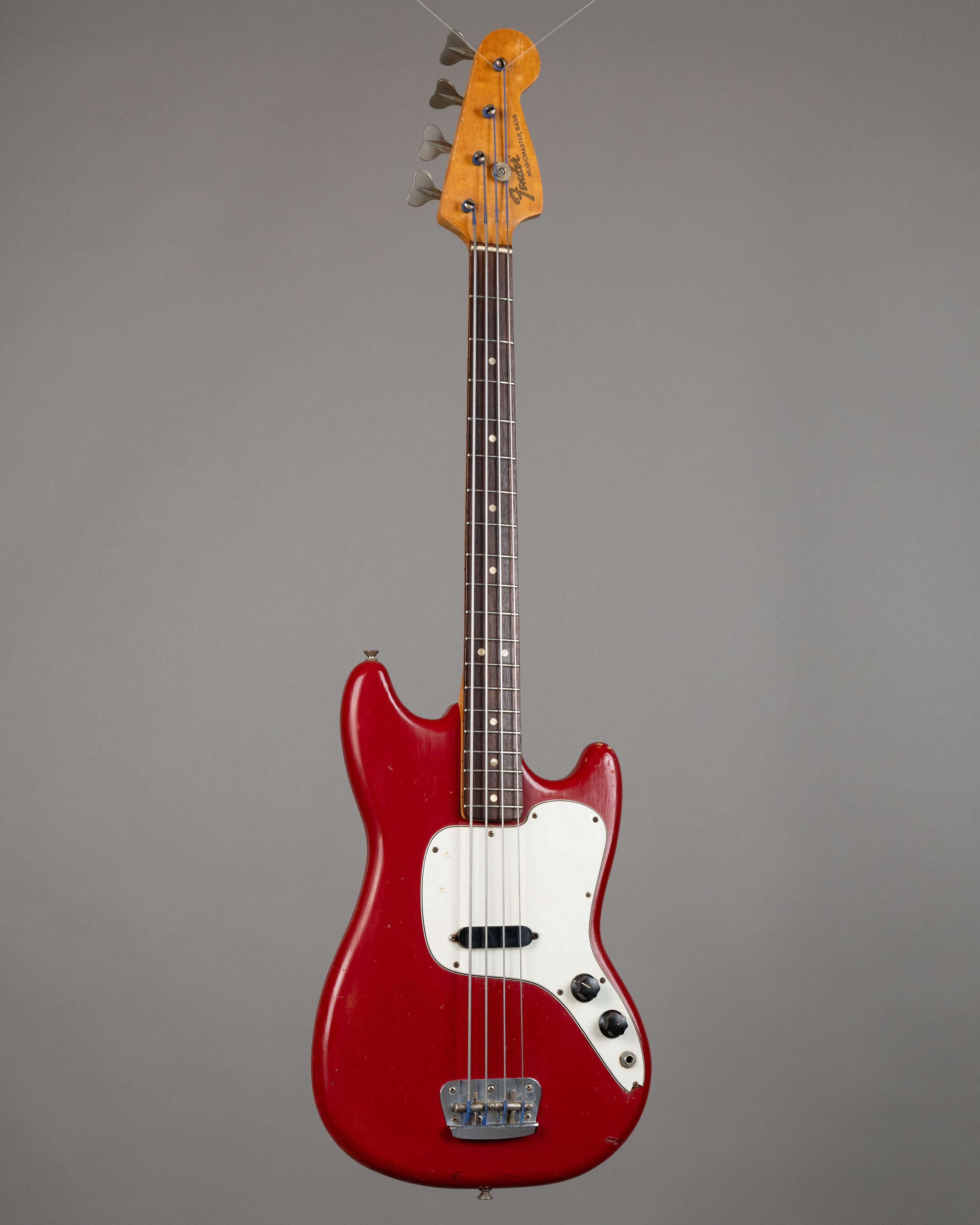 1975 Fender Musicmaster Bass (USA, Dakota Red, HSC)