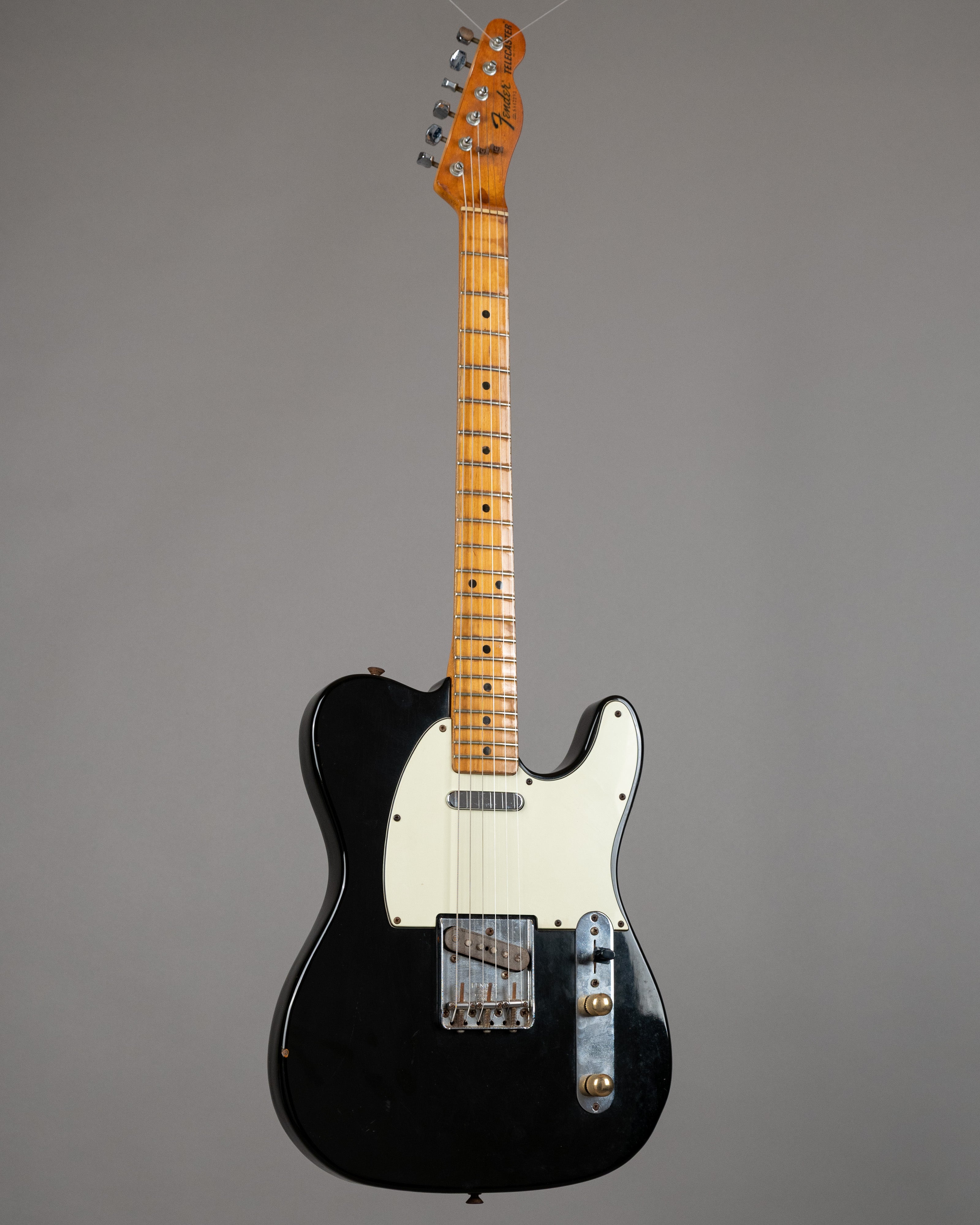1981 Fender Telecaster (USA, Black over Capri Orange, OHSC)