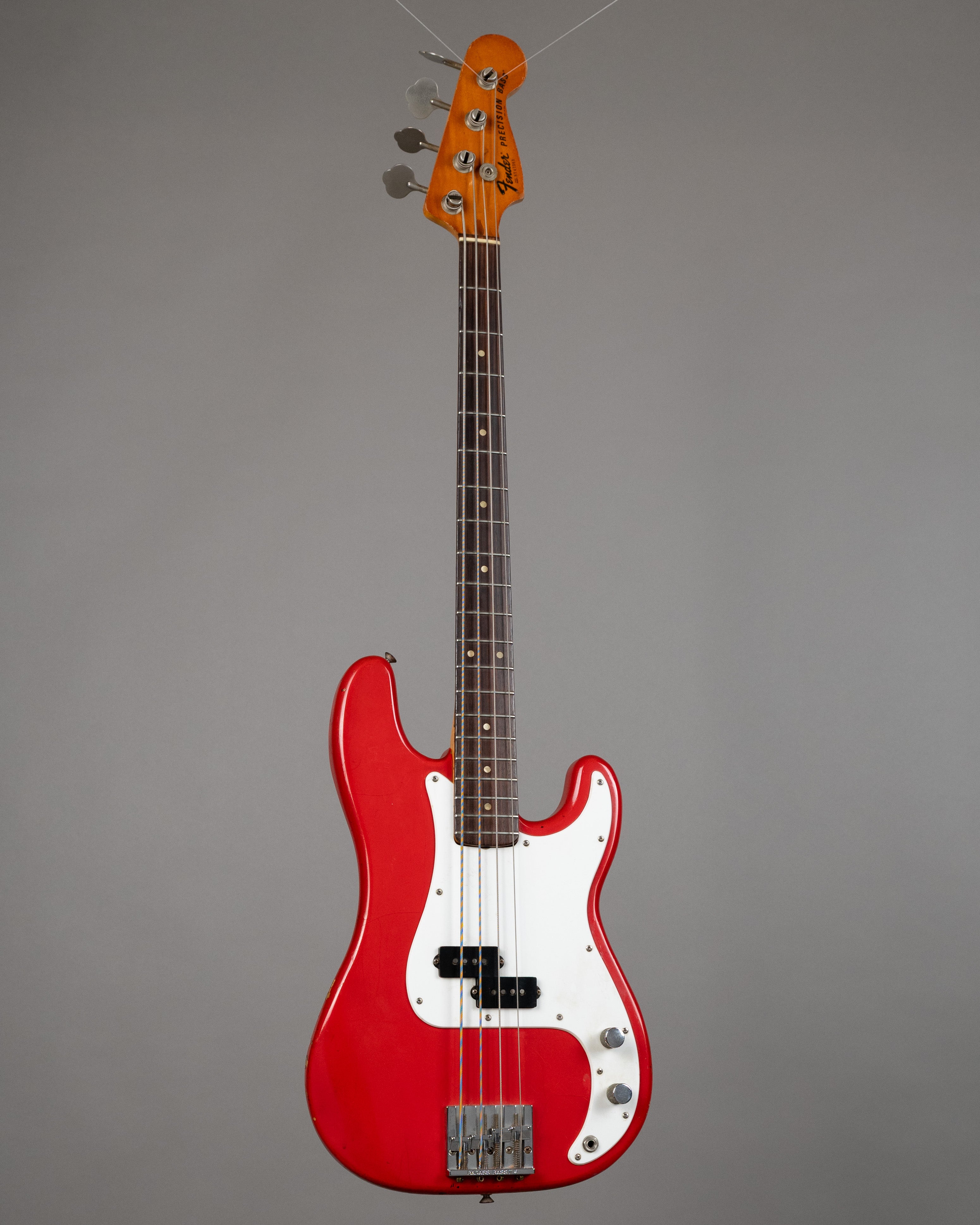 1977 Fender Precision Bass (USA, Fire Engine Red Refinish, HSC)