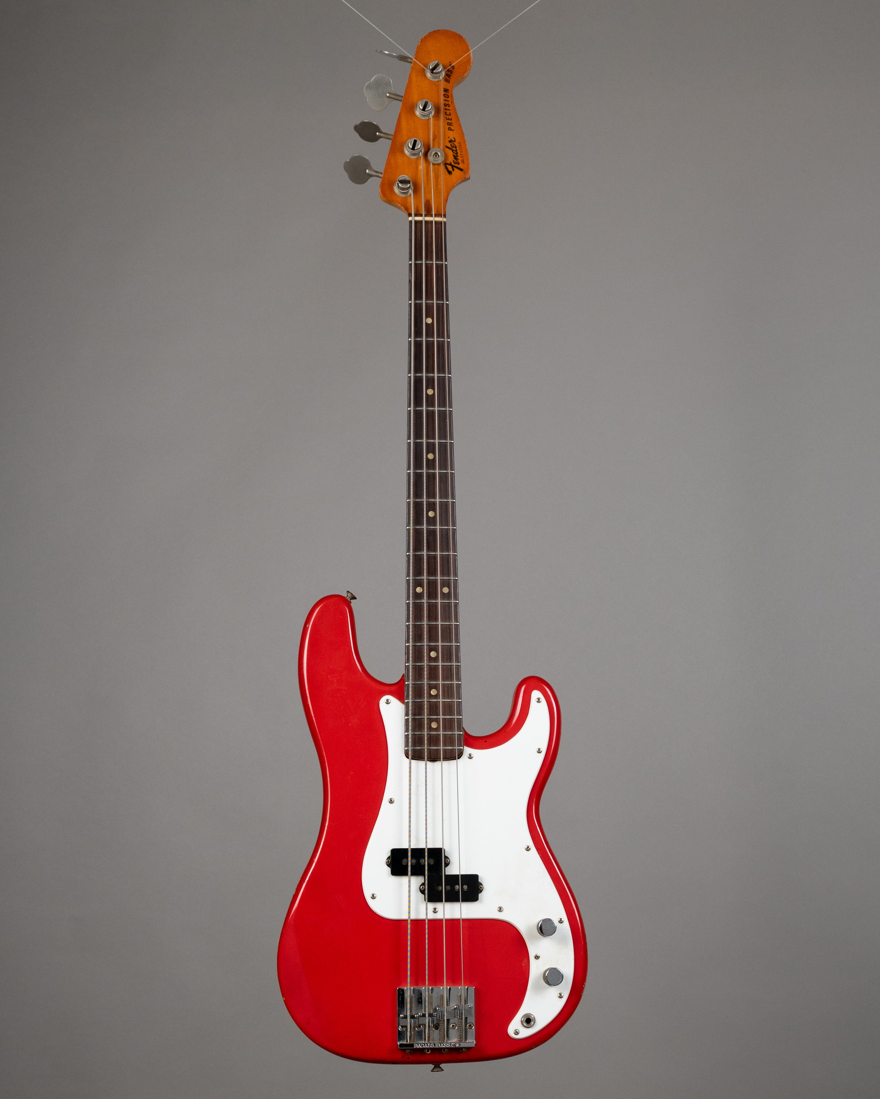 1977 Fender Precision Bass (USA, Fire Engine Red Refinish, HSC)