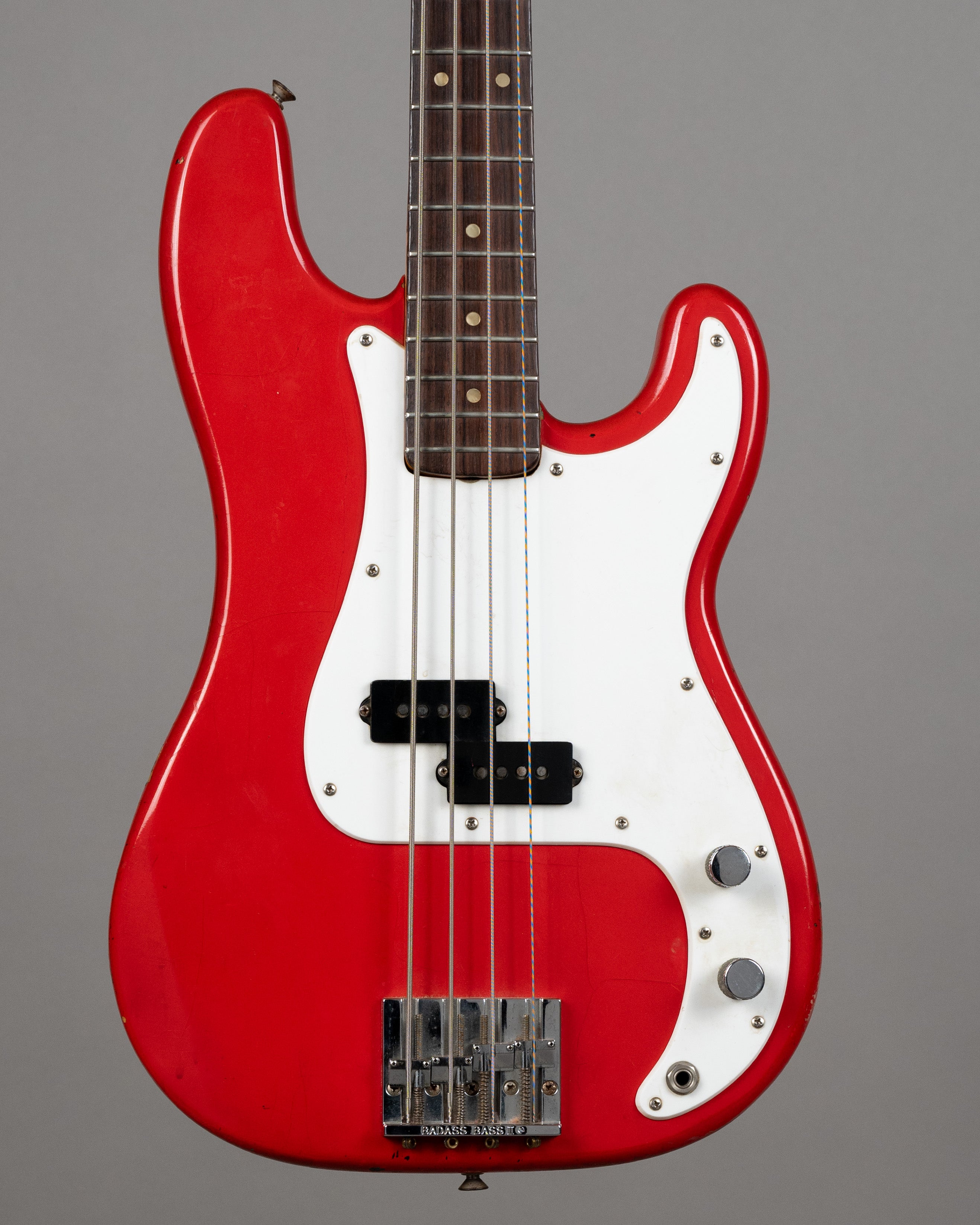 1977 Fender Precision Bass (USA, Fire Engine Red Refinish, HSC)