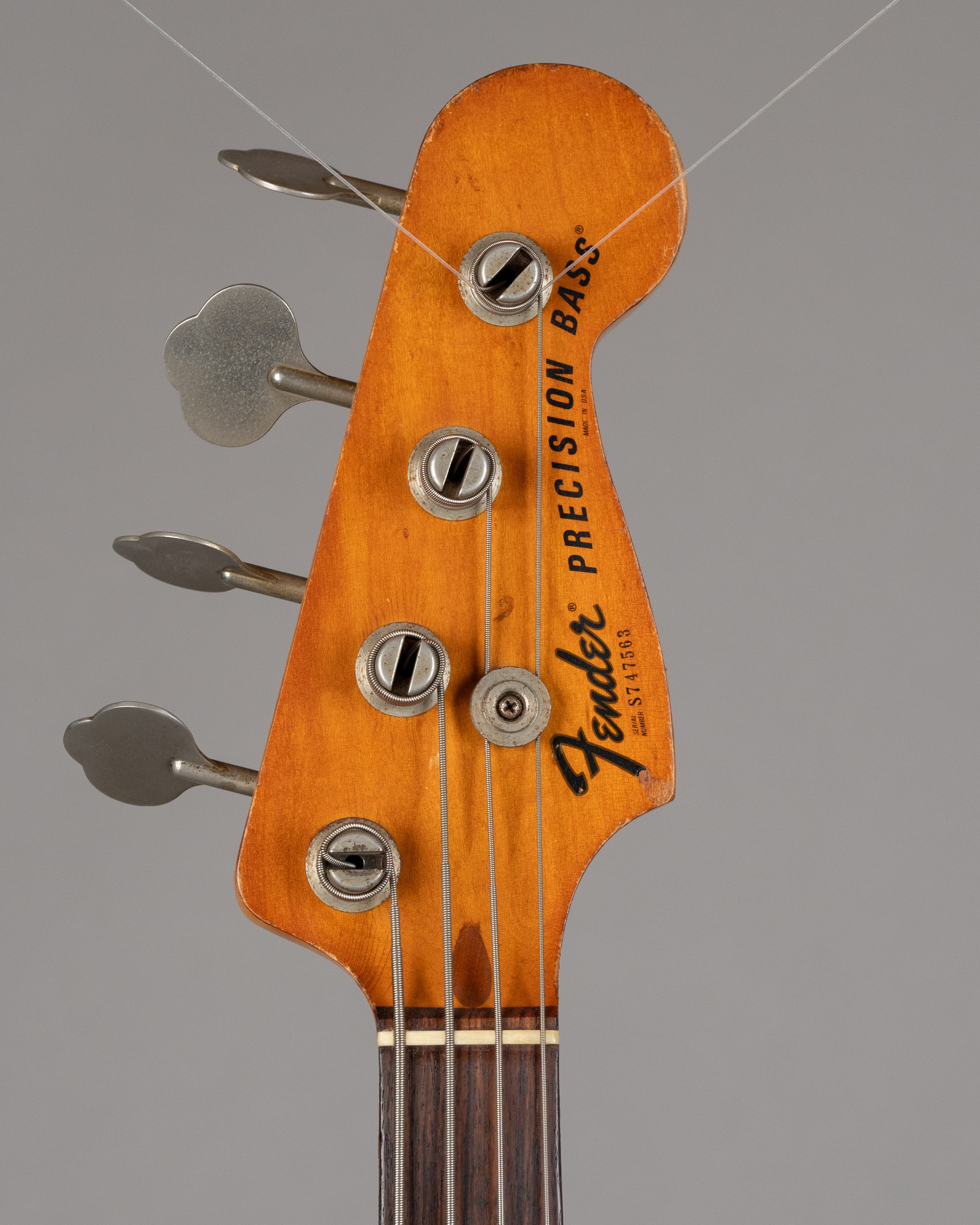 1977 Fender Precision Bass (USA, Fire Engine Red Refinish, HSC)