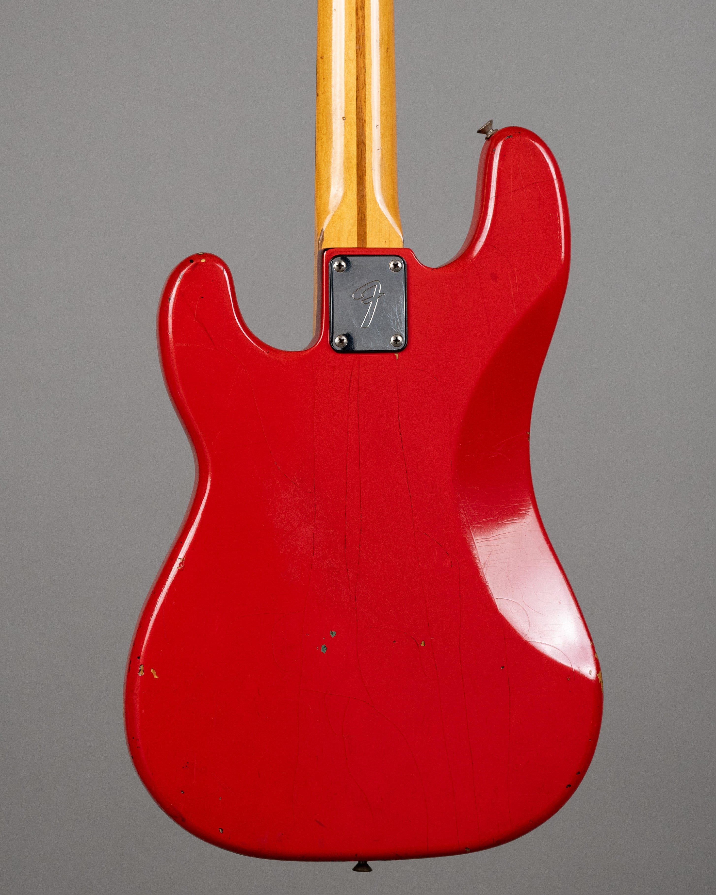 1977 Fender Precision Bass (USA, Fire Engine Red Refinish, HSC)
