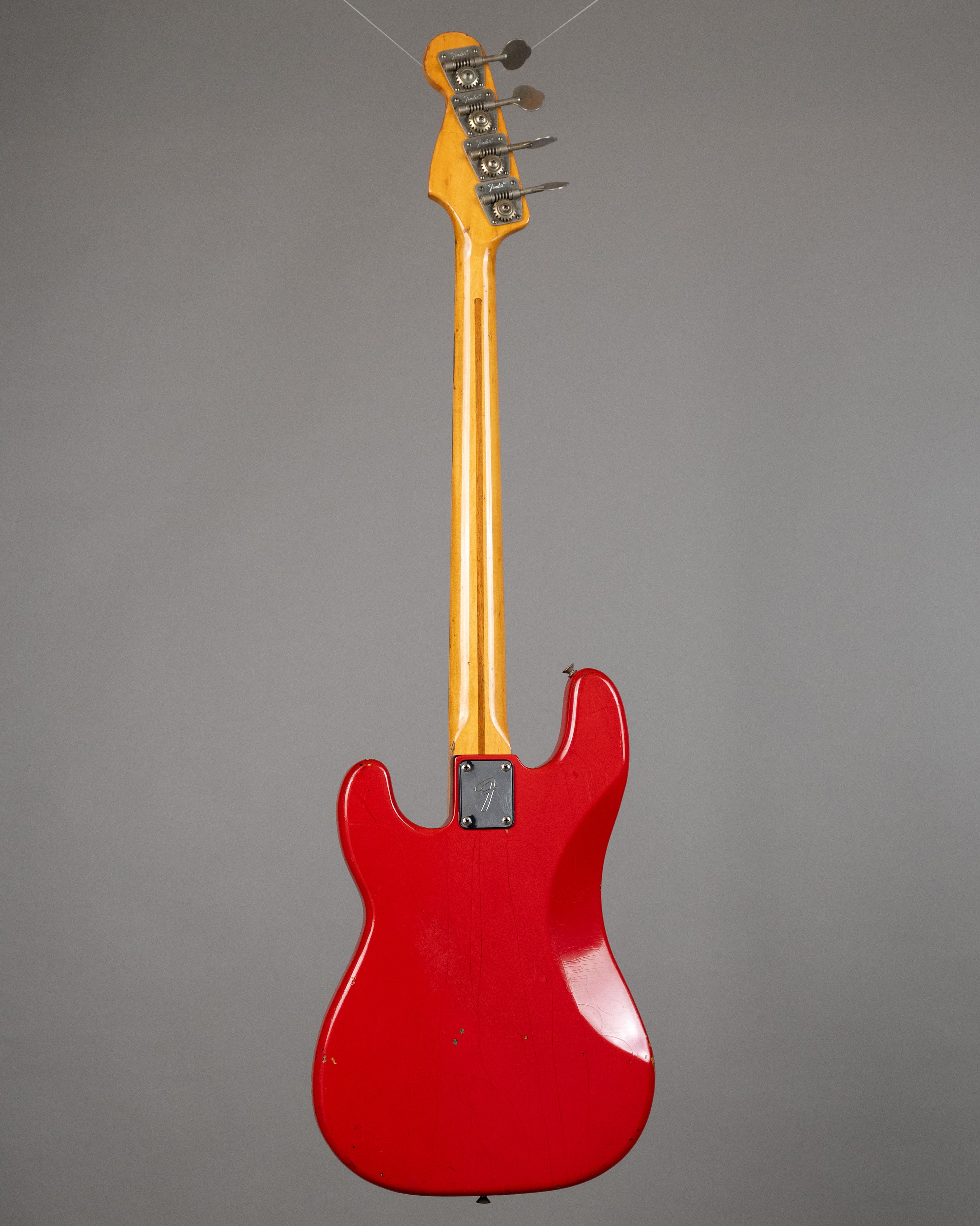 1977 Fender Precision Bass (USA, Fire Engine Red Refinish, HSC)