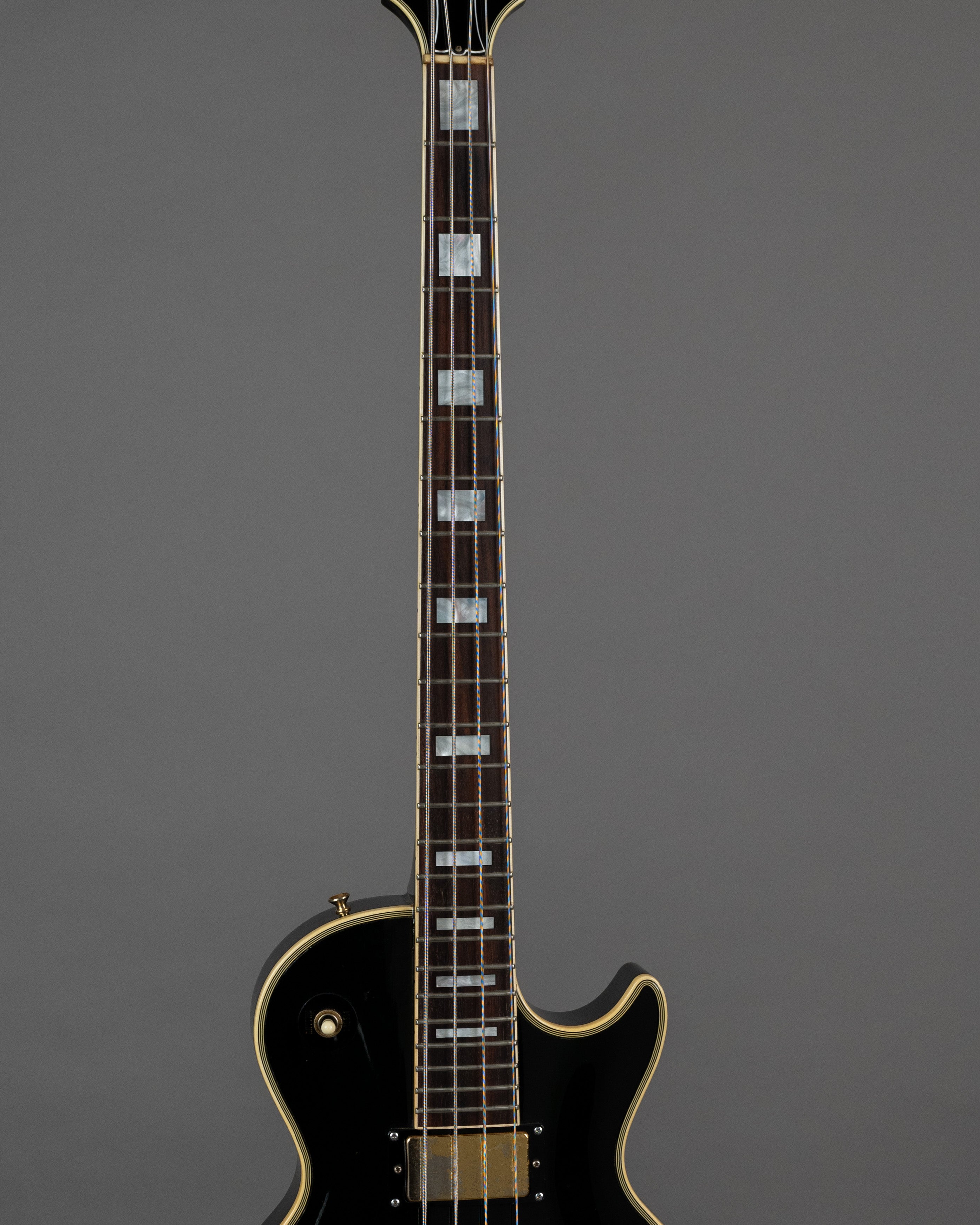 c1992 Greco EGB-100 Les Paul Custom Bass (Japan, Black, TKL Case)