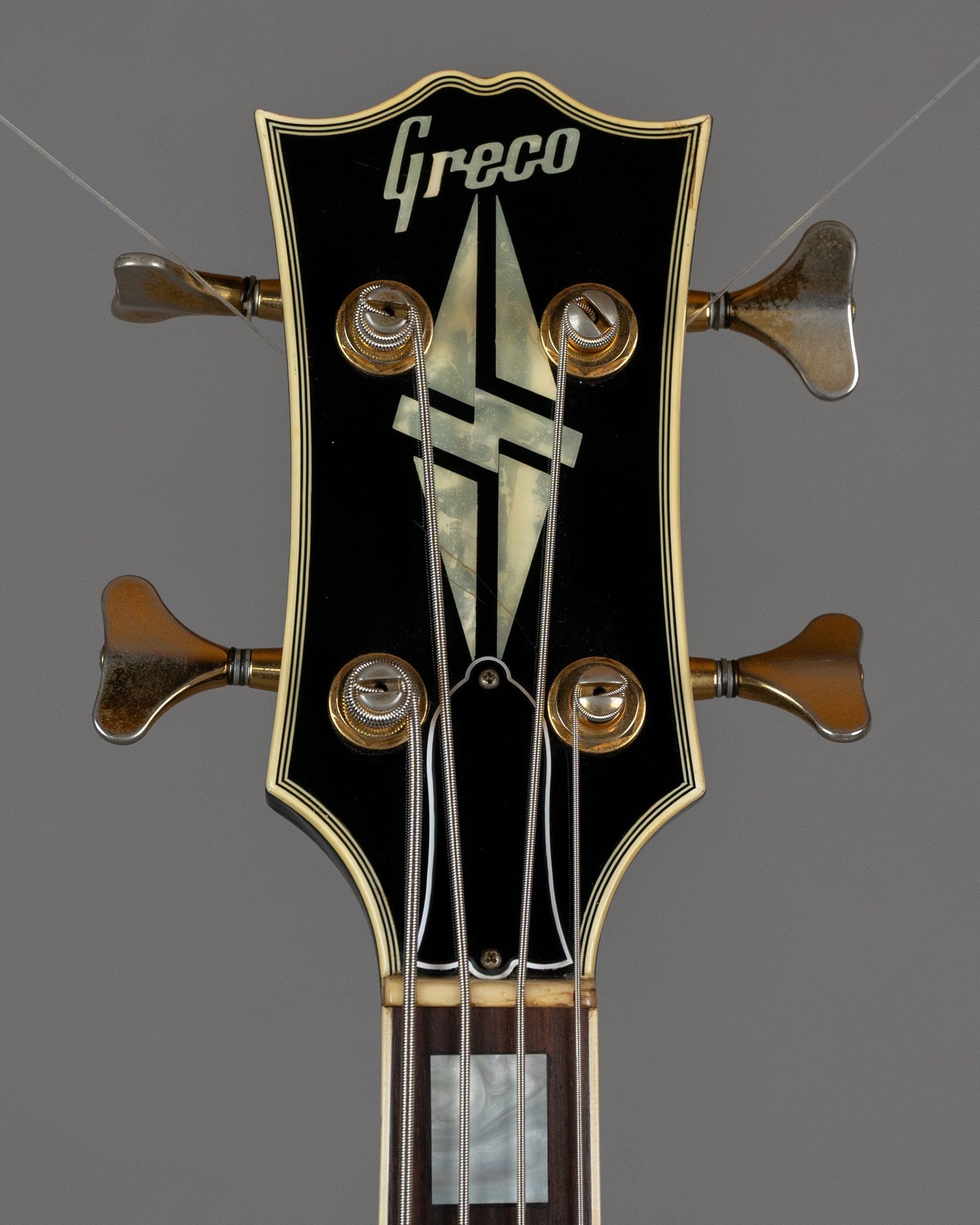 c1992 Greco EGB-100 Les Paul Custom Bass (Japan, Black, TKL Case)