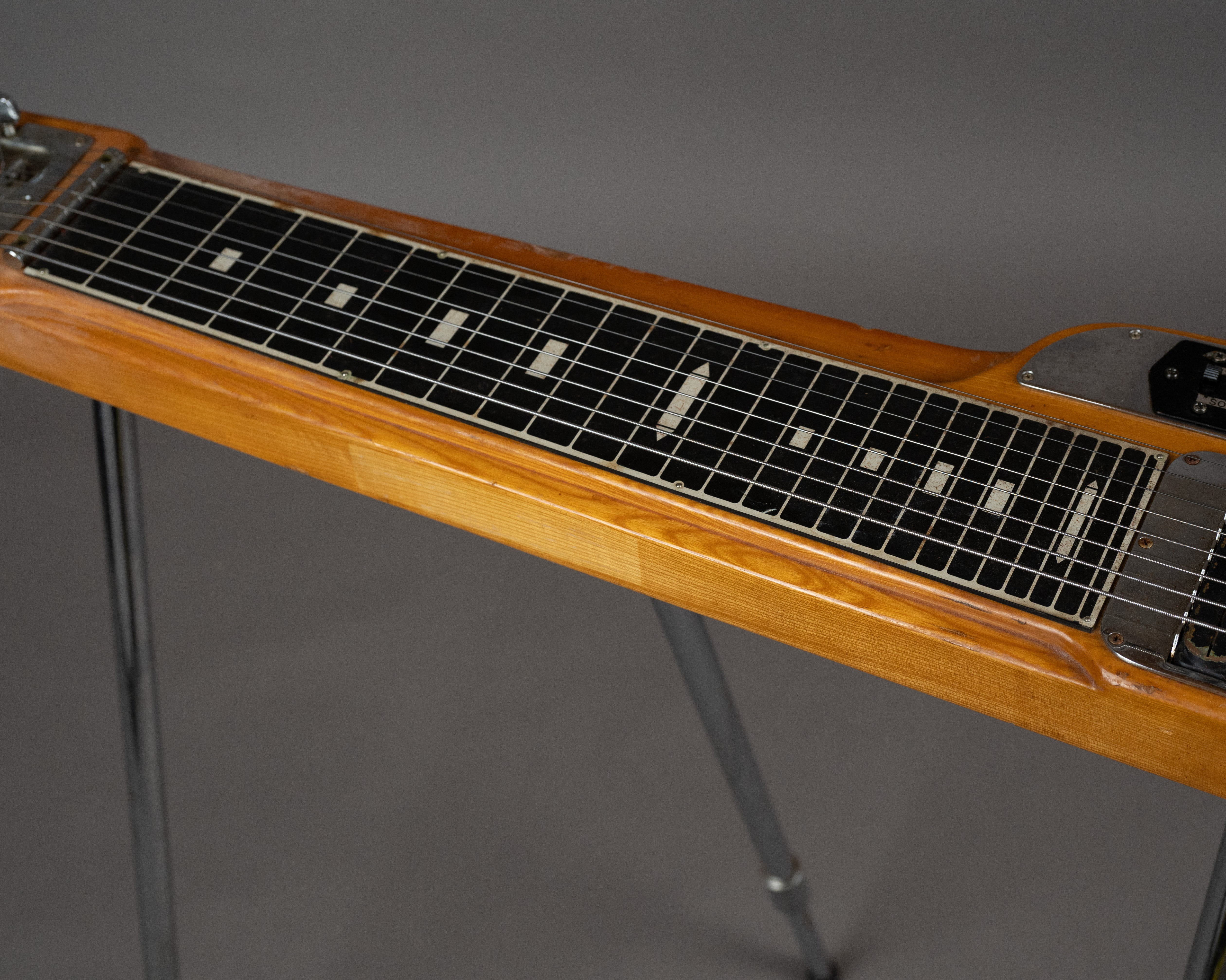 c1970s Guyatone Stringmaster 8 String Lap Steel (Japan, Natural, OHSC and Legs!)