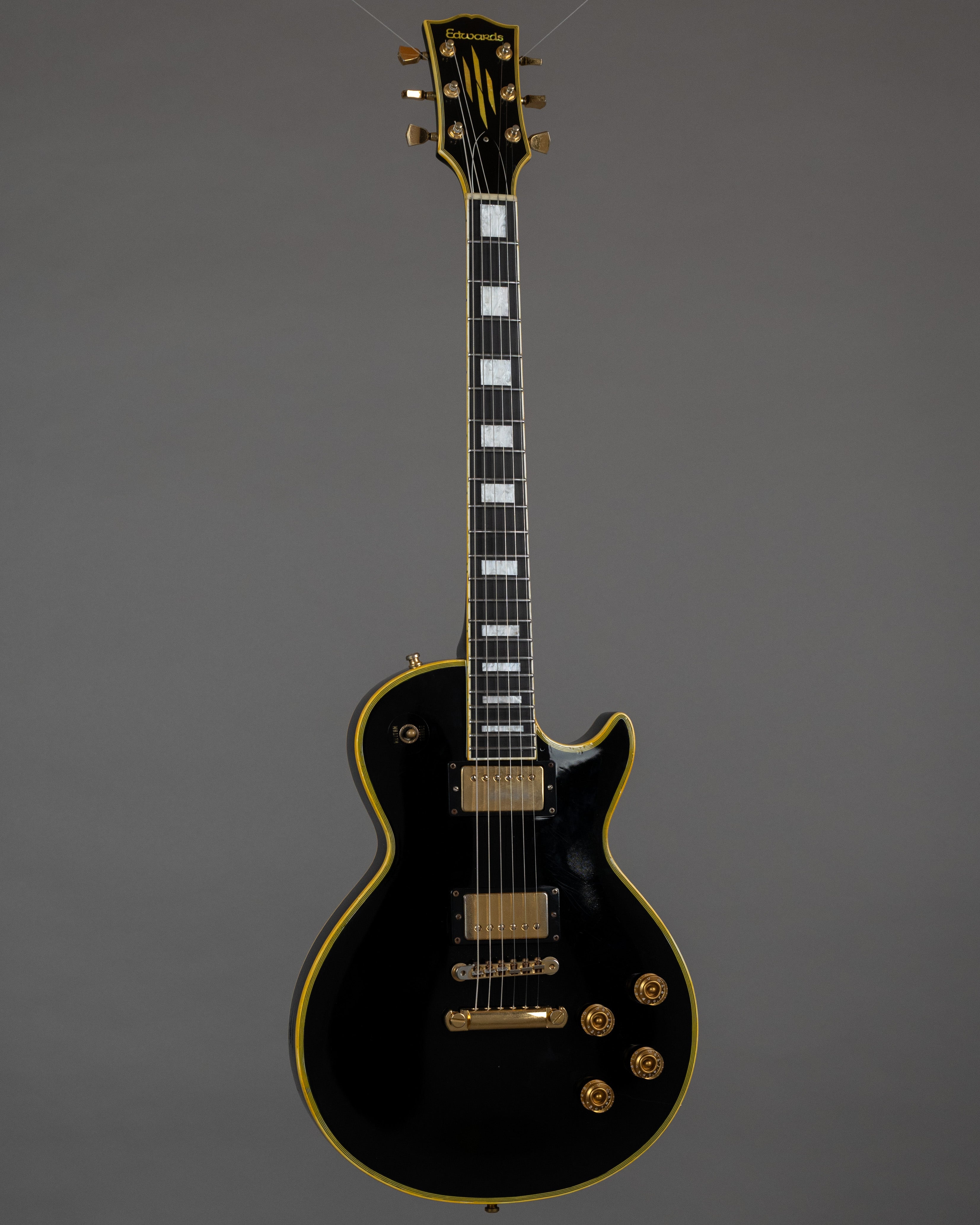 c2000s Edwards by ESP E-LP-92CD 'Les Paul Custom' (Japan, Ebony)