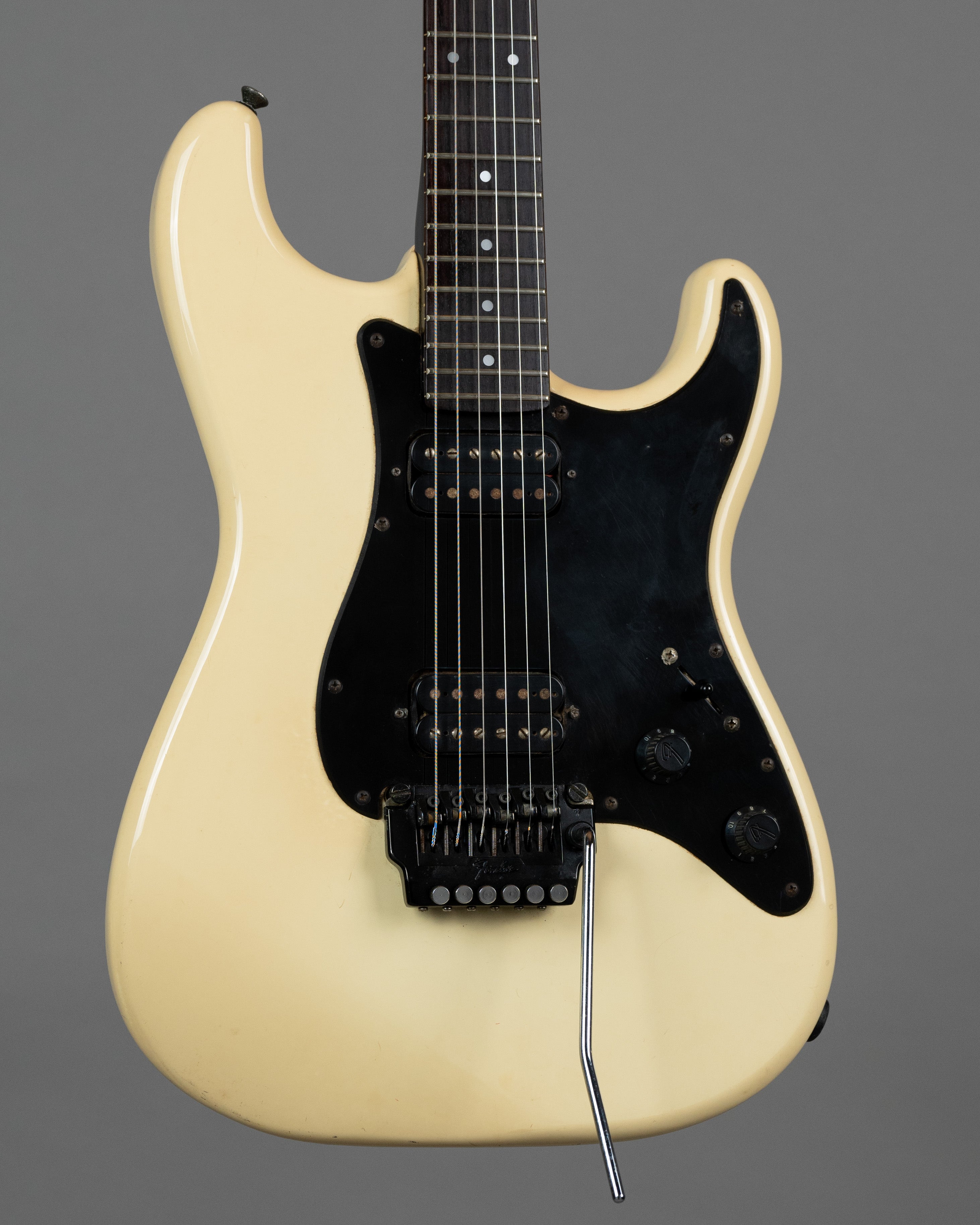 c1985 Fender 27-4200 Contemporary Stratocaster HH (Japan, Frost White)
