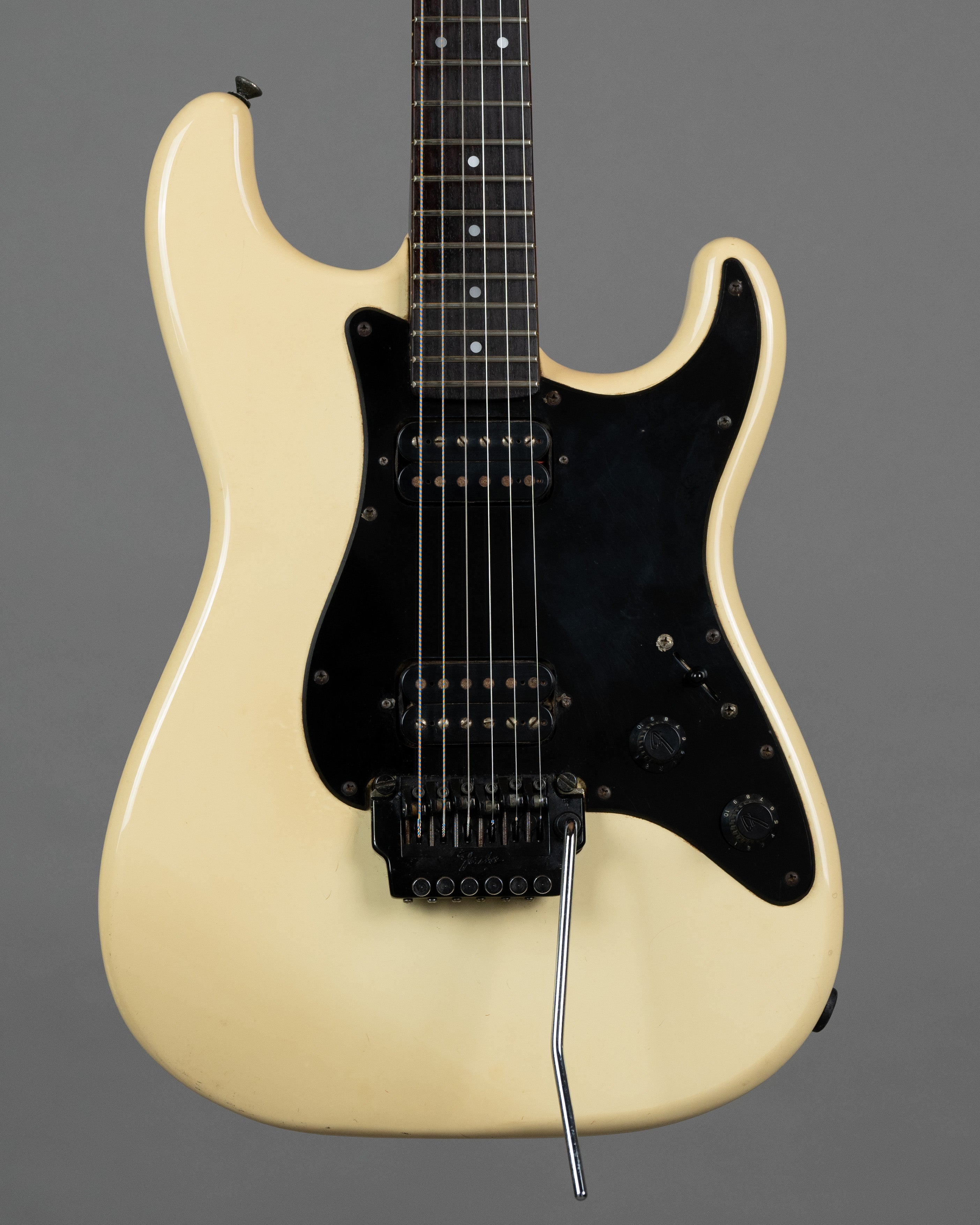 c1985 Fender 27-4200 Contemporary Stratocaster HH (Japan, Frost White)