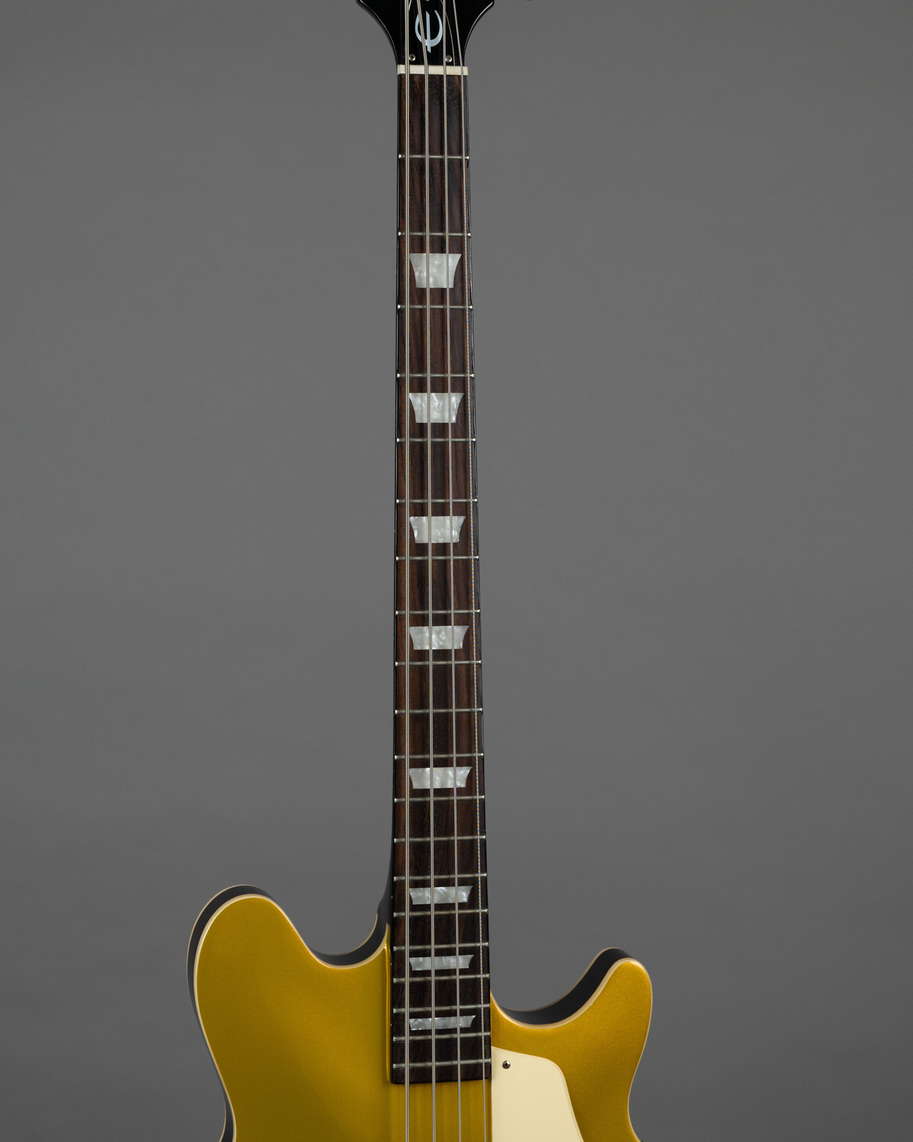 c2020s Epiphone Jack Casady Bass (China, Metallic Gold, Epiphone HC)