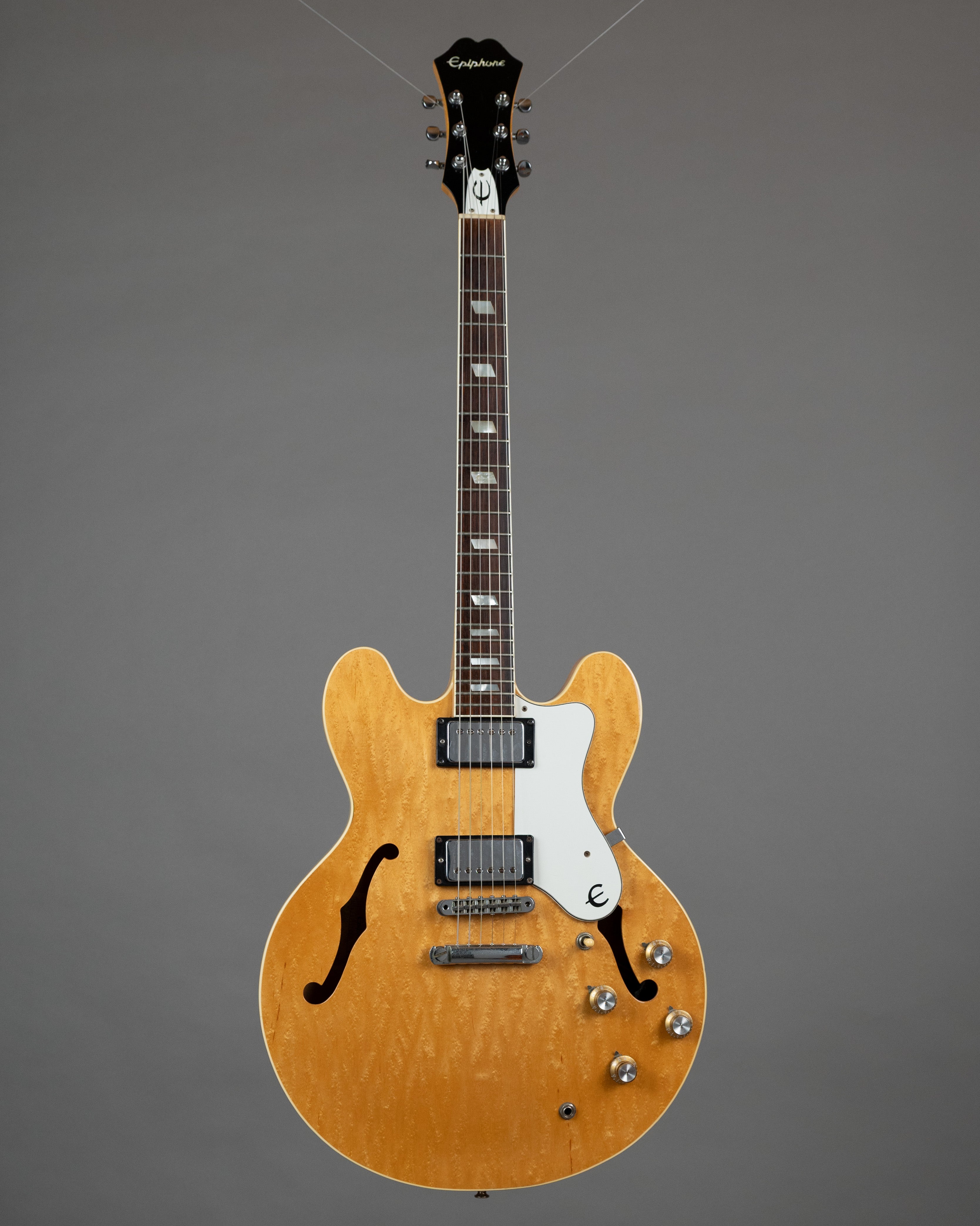 1986 Epiphone Riviera (Japan, Natural, OHSC)