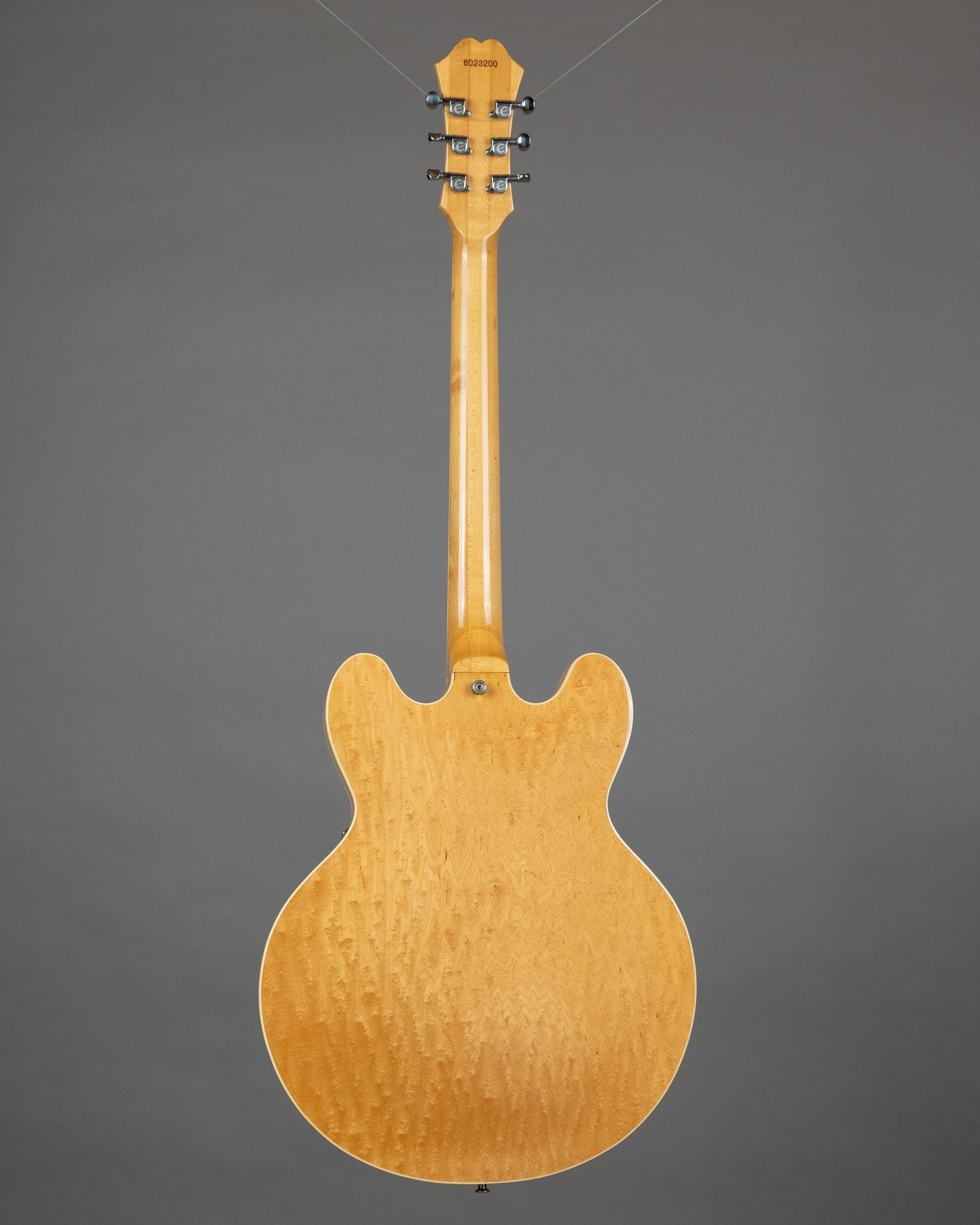 1986 Epiphone Riviera (Japan, Natural, OHSC)