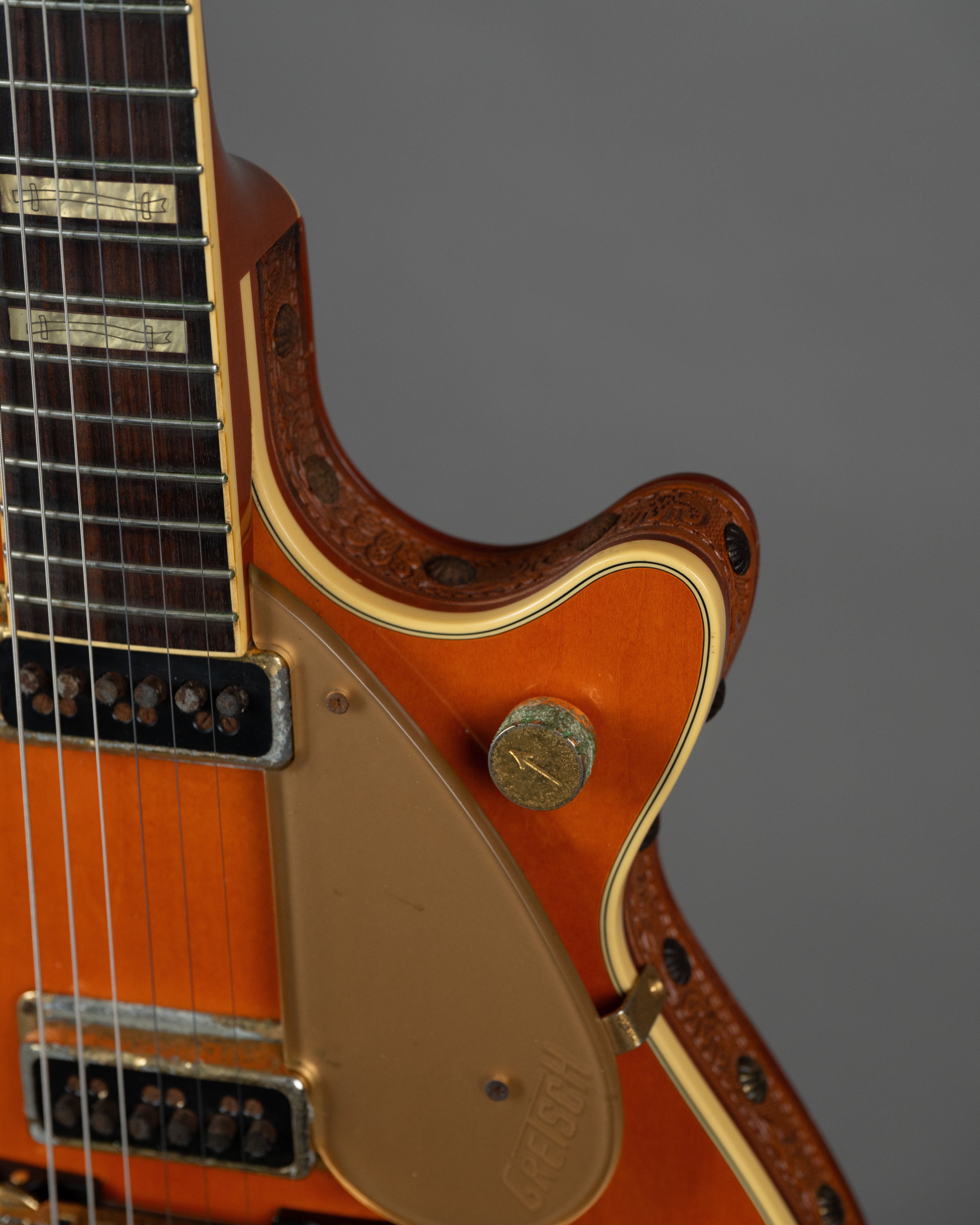 2010 Gretsch G6130W Round-Up Cowboy 'Jet' (Japan, Orange Stain, HSC)