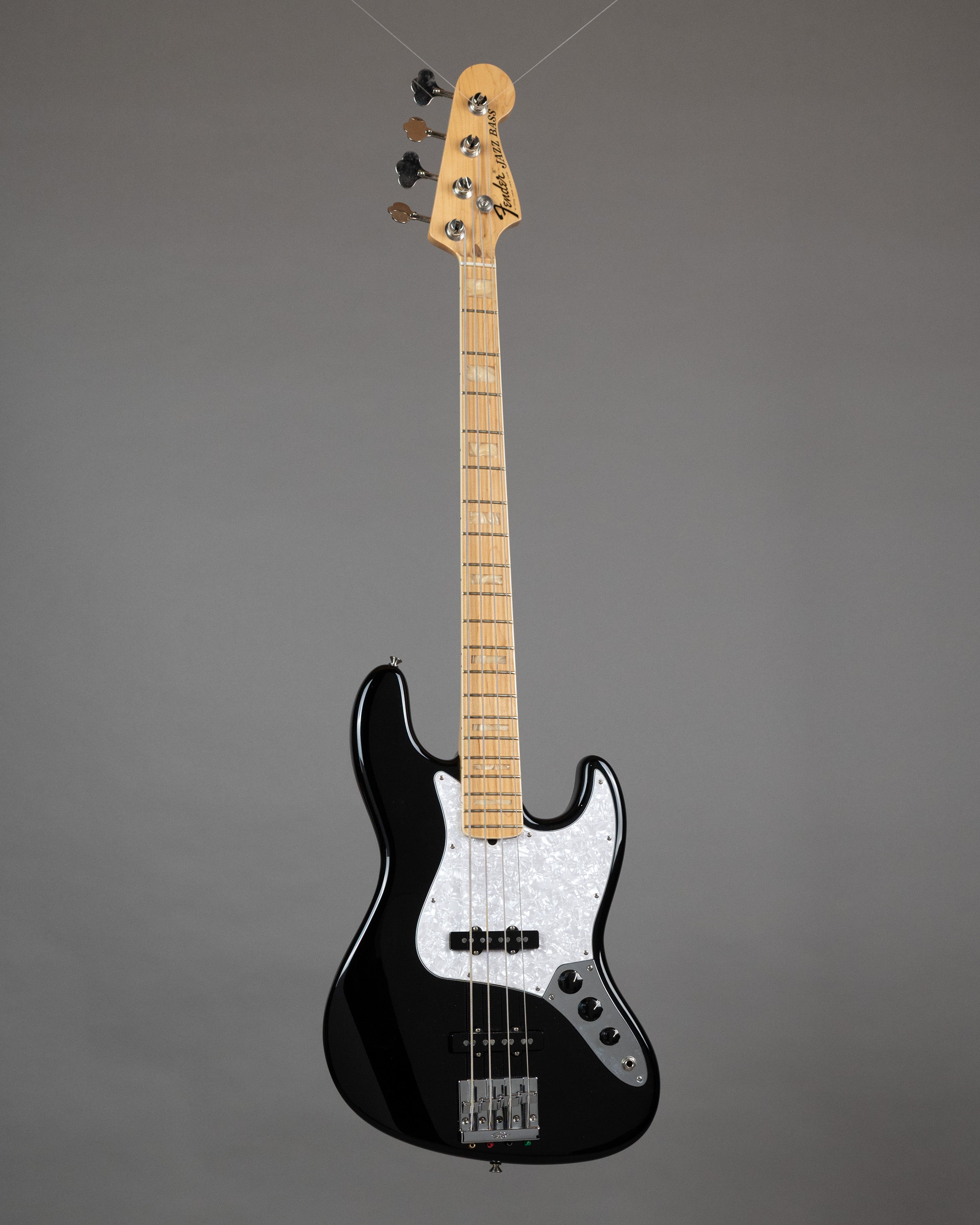 2023 Fender USA Geddy Lee Sig Jazz Bass (USA, Black, OHSC)