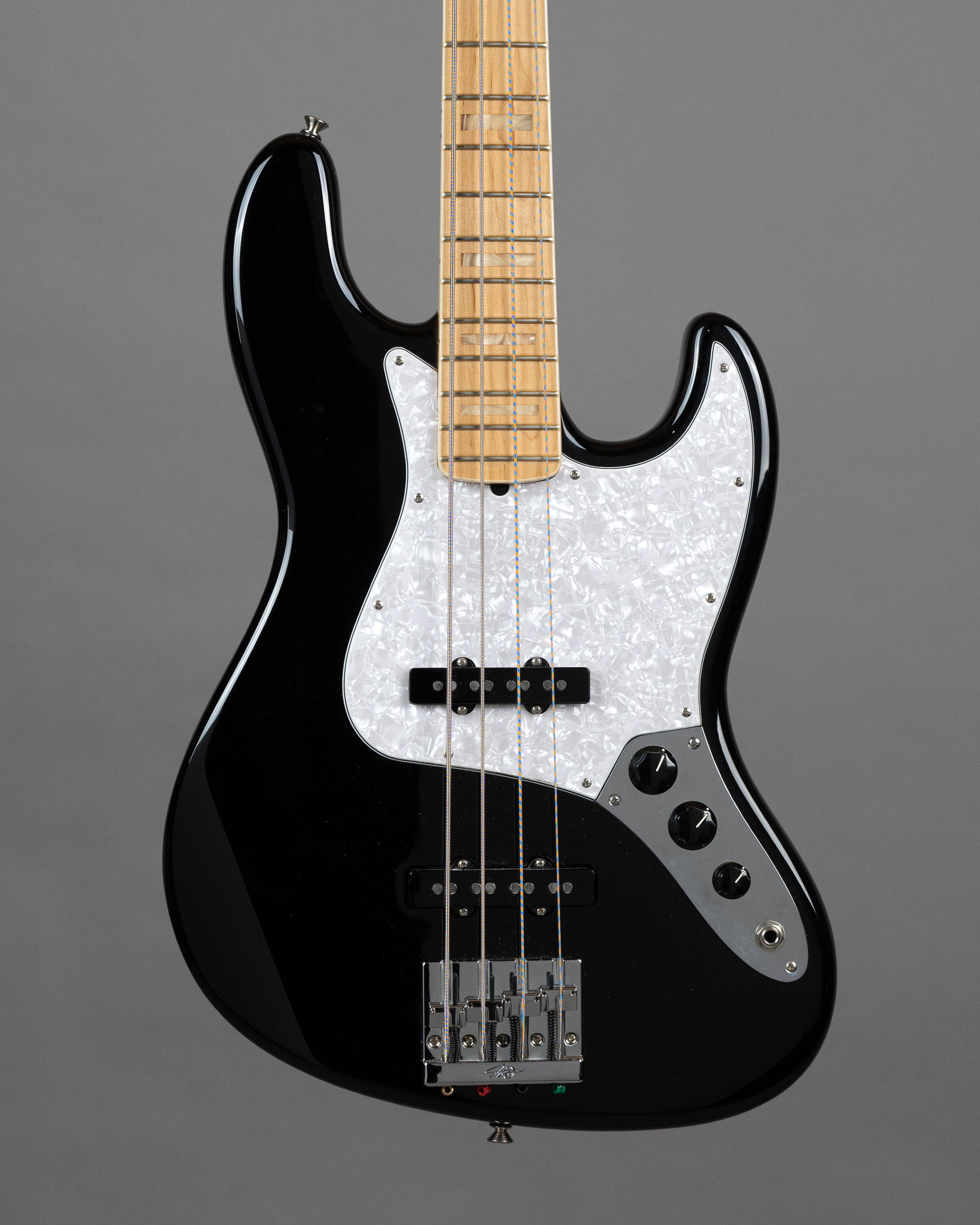 2023 Fender USA Geddy Lee Sig Jazz Bass (USA, Black, OHSC)