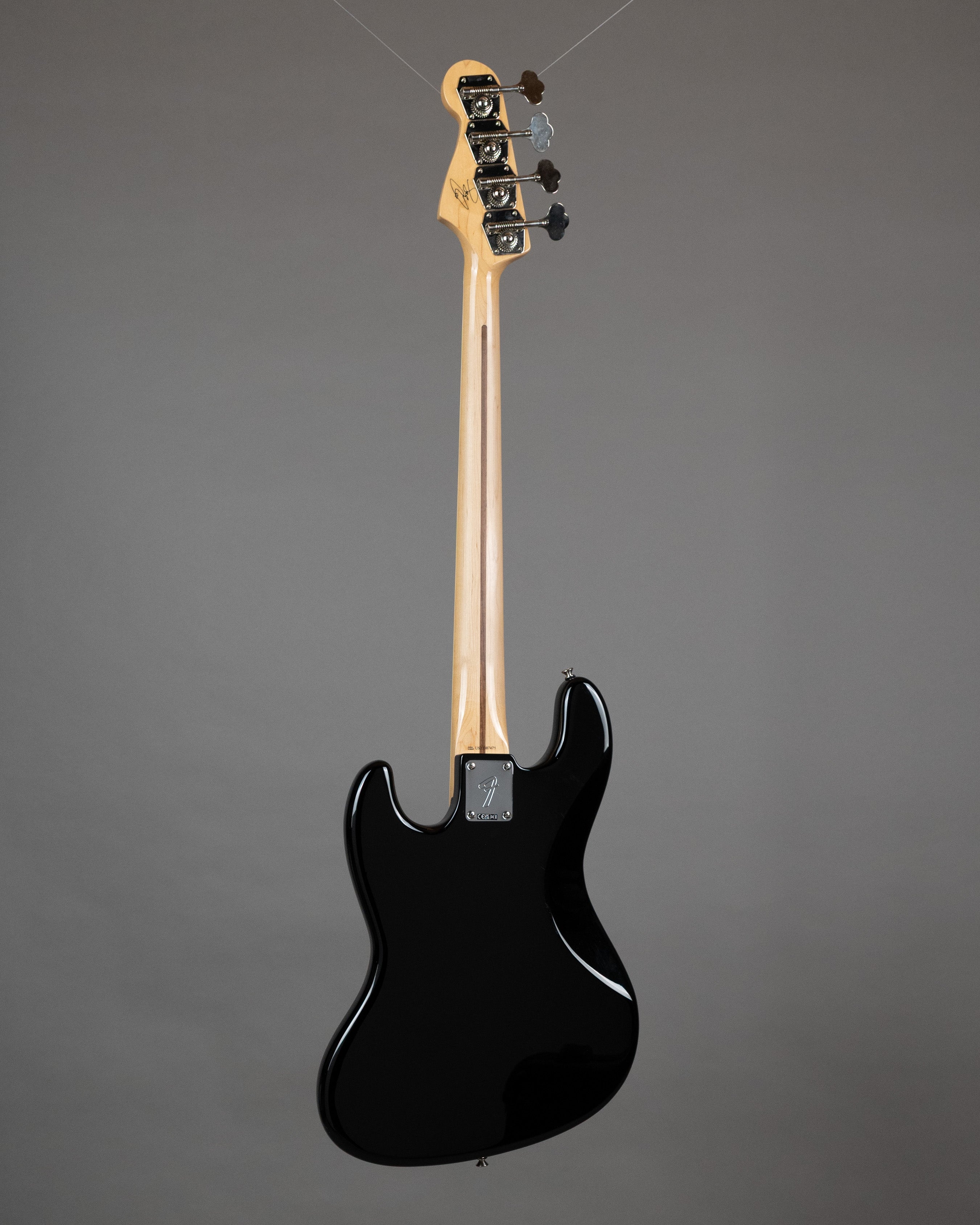 2023 Fender USA Geddy Lee Sig Jazz Bass (USA, Black, OHSC)