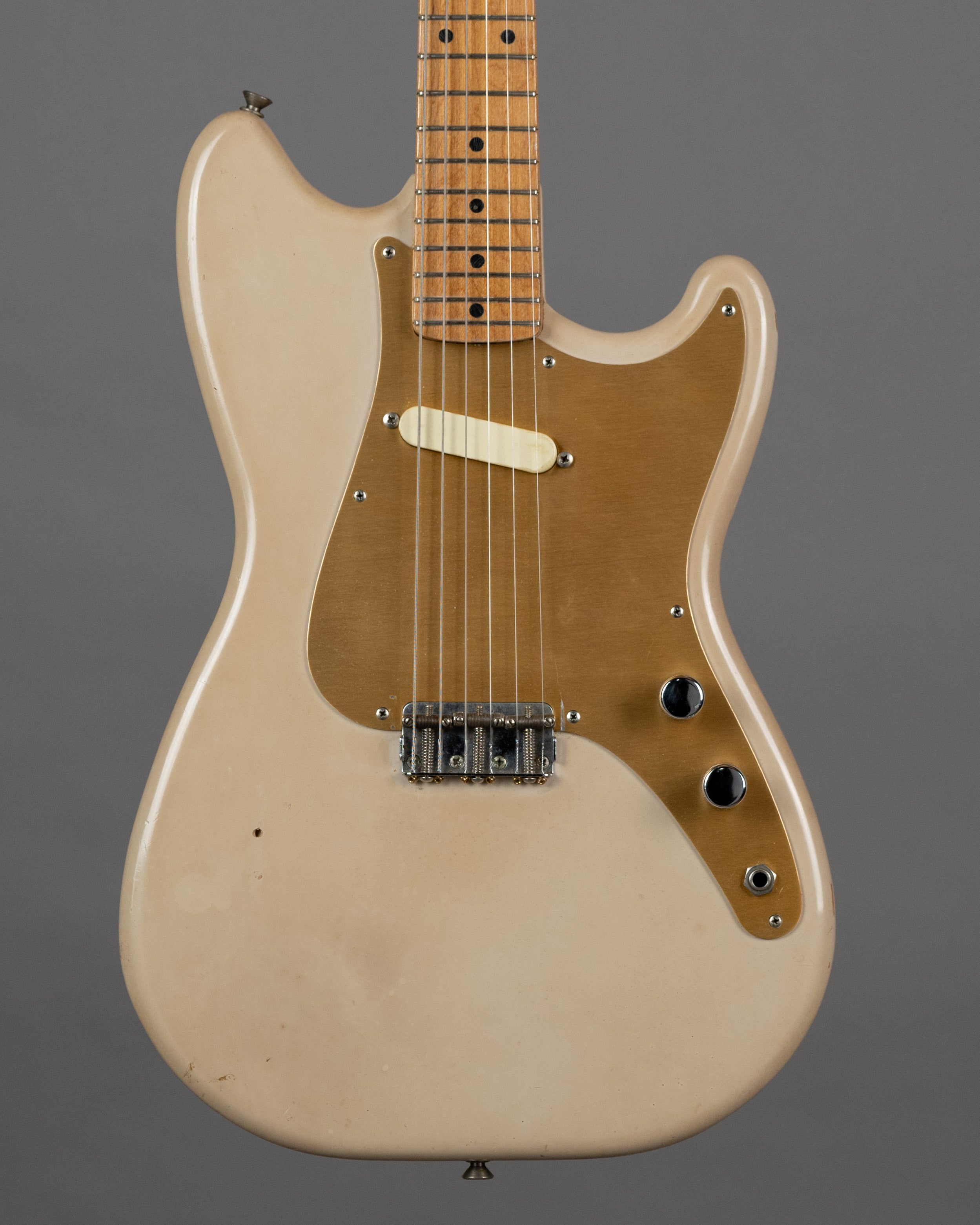 1959 Fender Musicmaster (USA, Desert Sand, OHSC)
