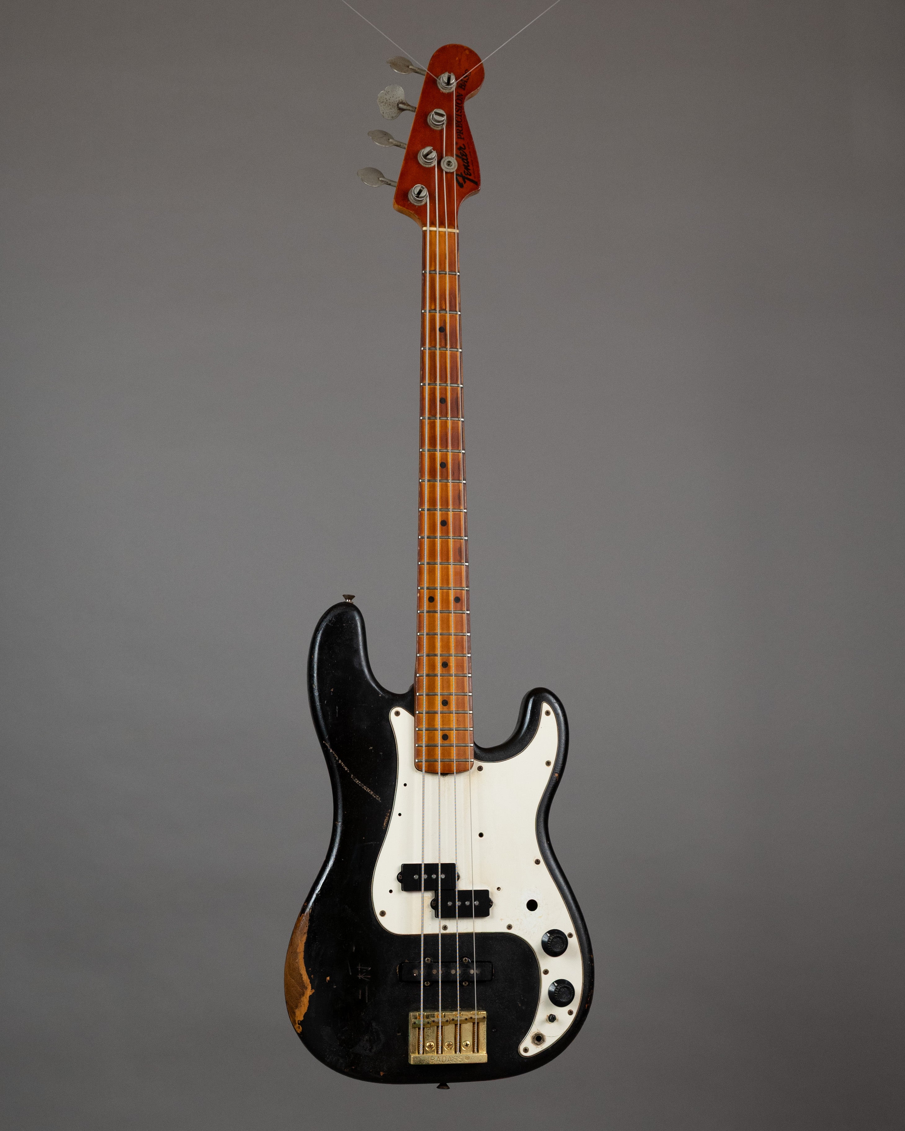 c1975 Fender Precision Bass MOD (USA, Black, HSC)