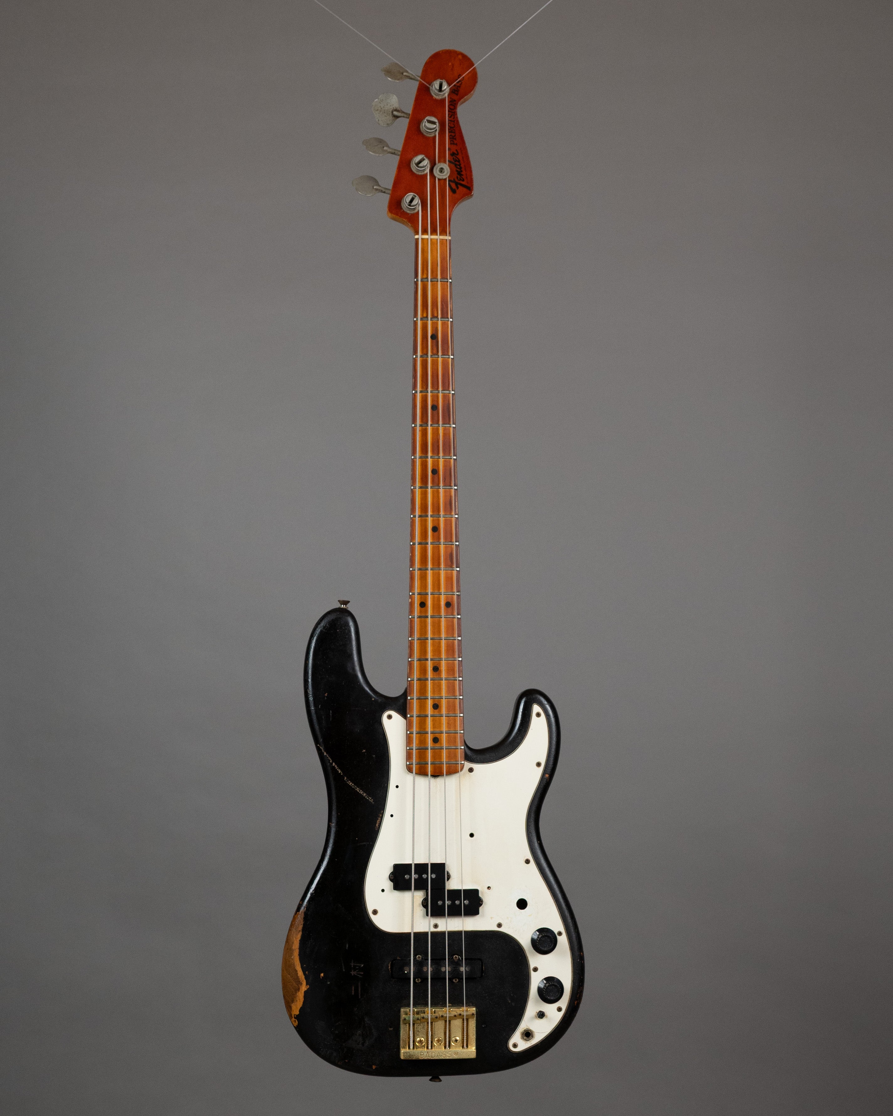 c1975 Fender Precision Bass MOD (USA, Black, HSC)