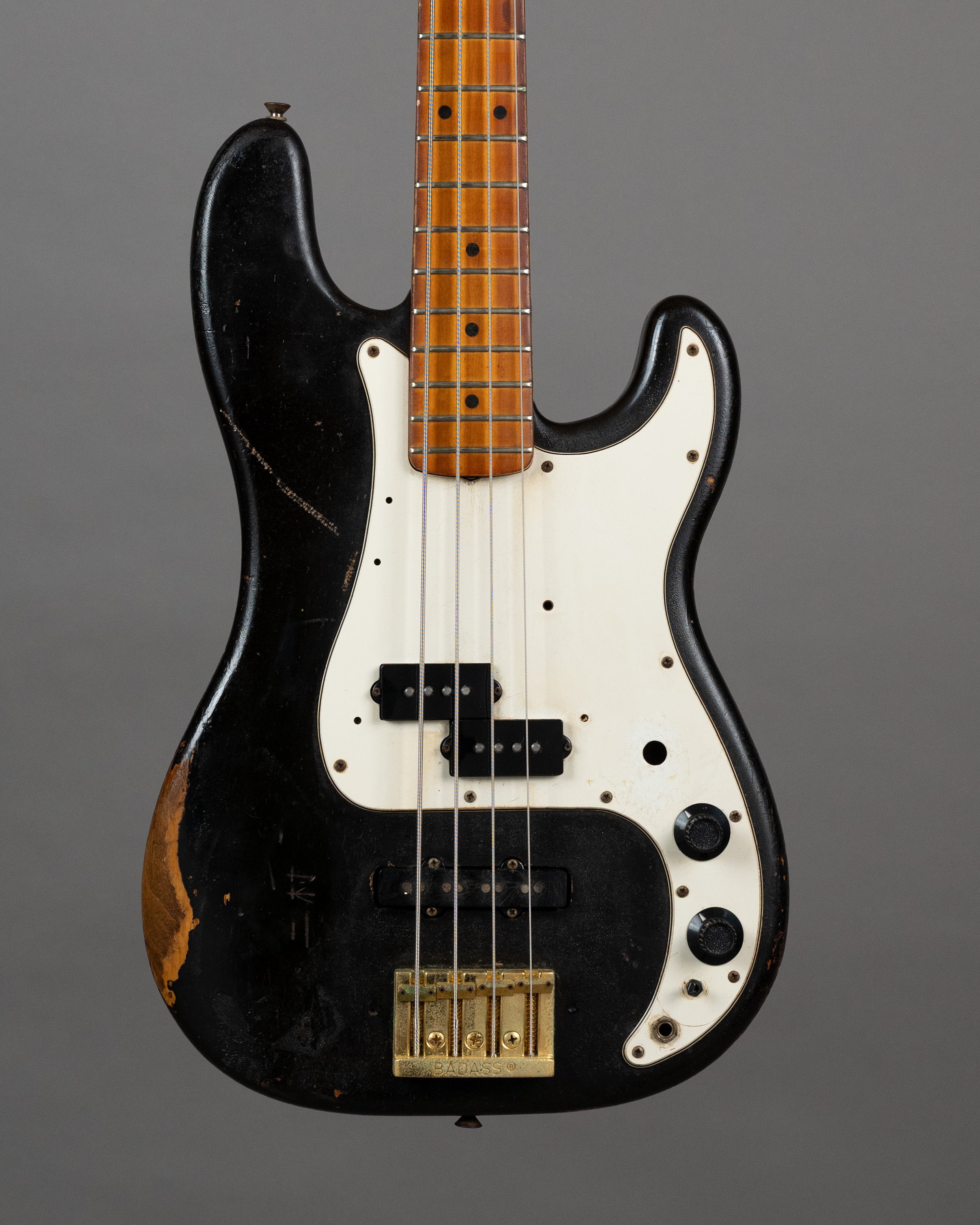 c1975 Fender Precision Bass MOD (USA, Black, HSC)