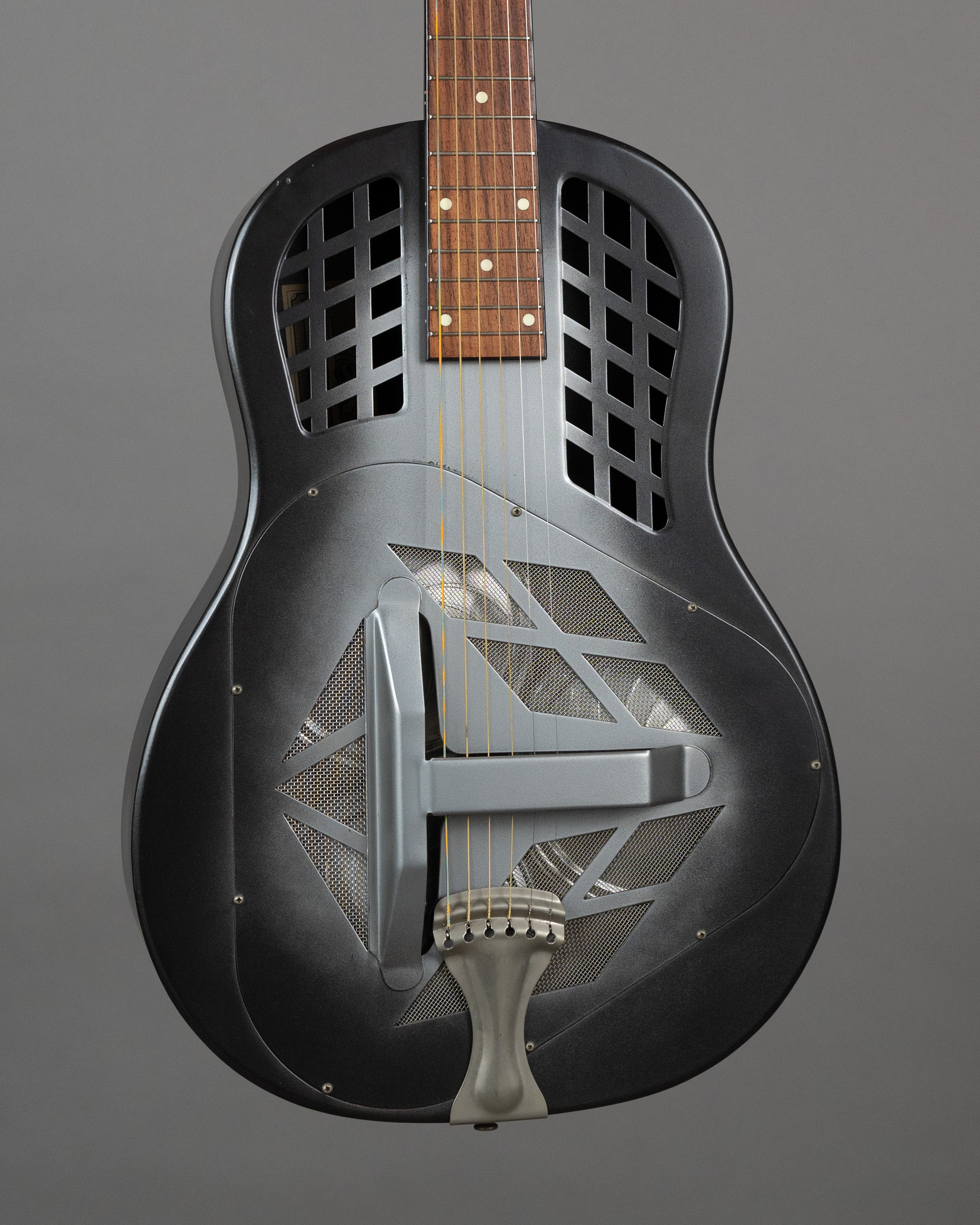 1994 National Reso-Phonic Polychrome Tricone (USA, Grey Burst, OHSC)