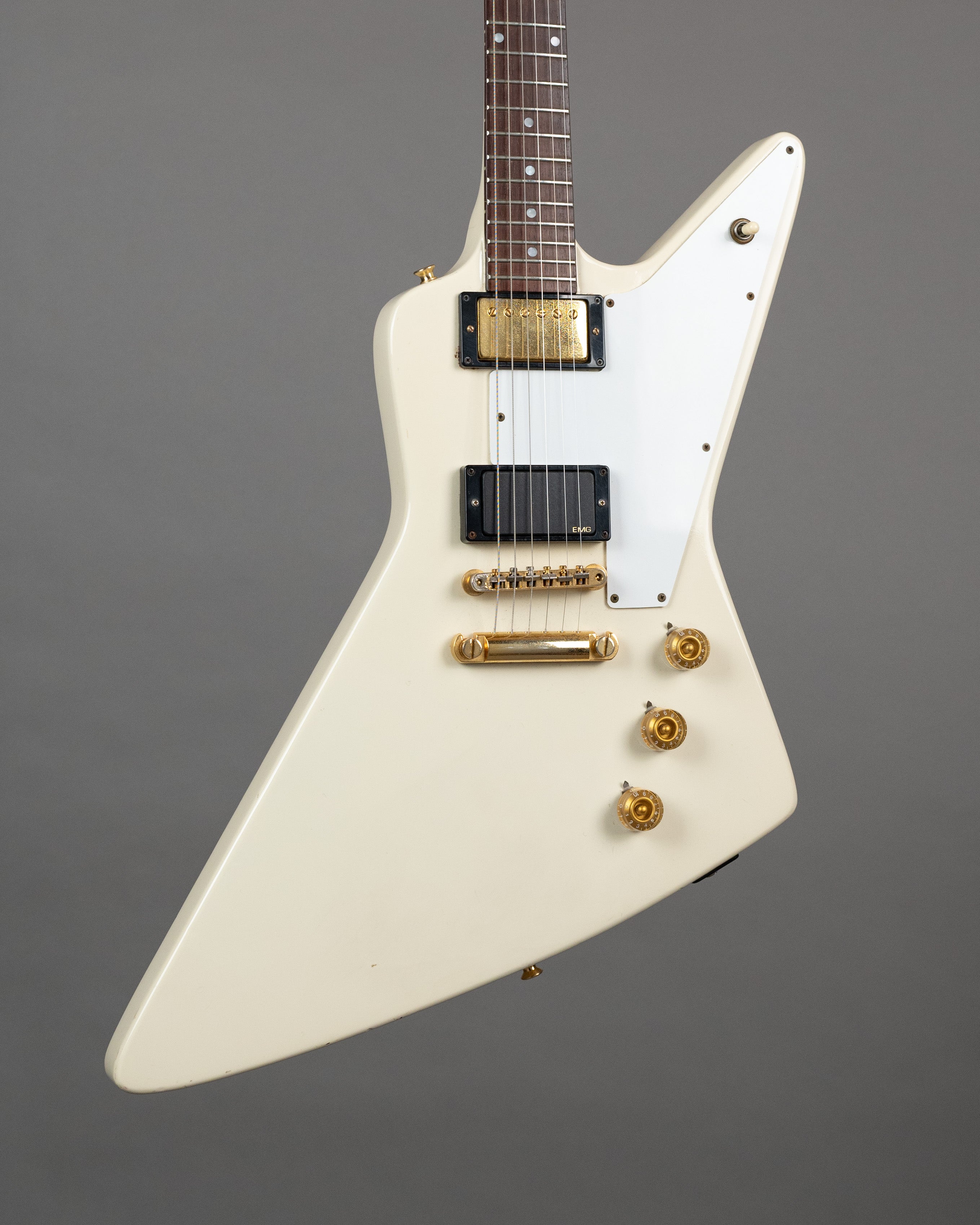 c1980's Burny Explorer (Japan, White, Gigbag)
