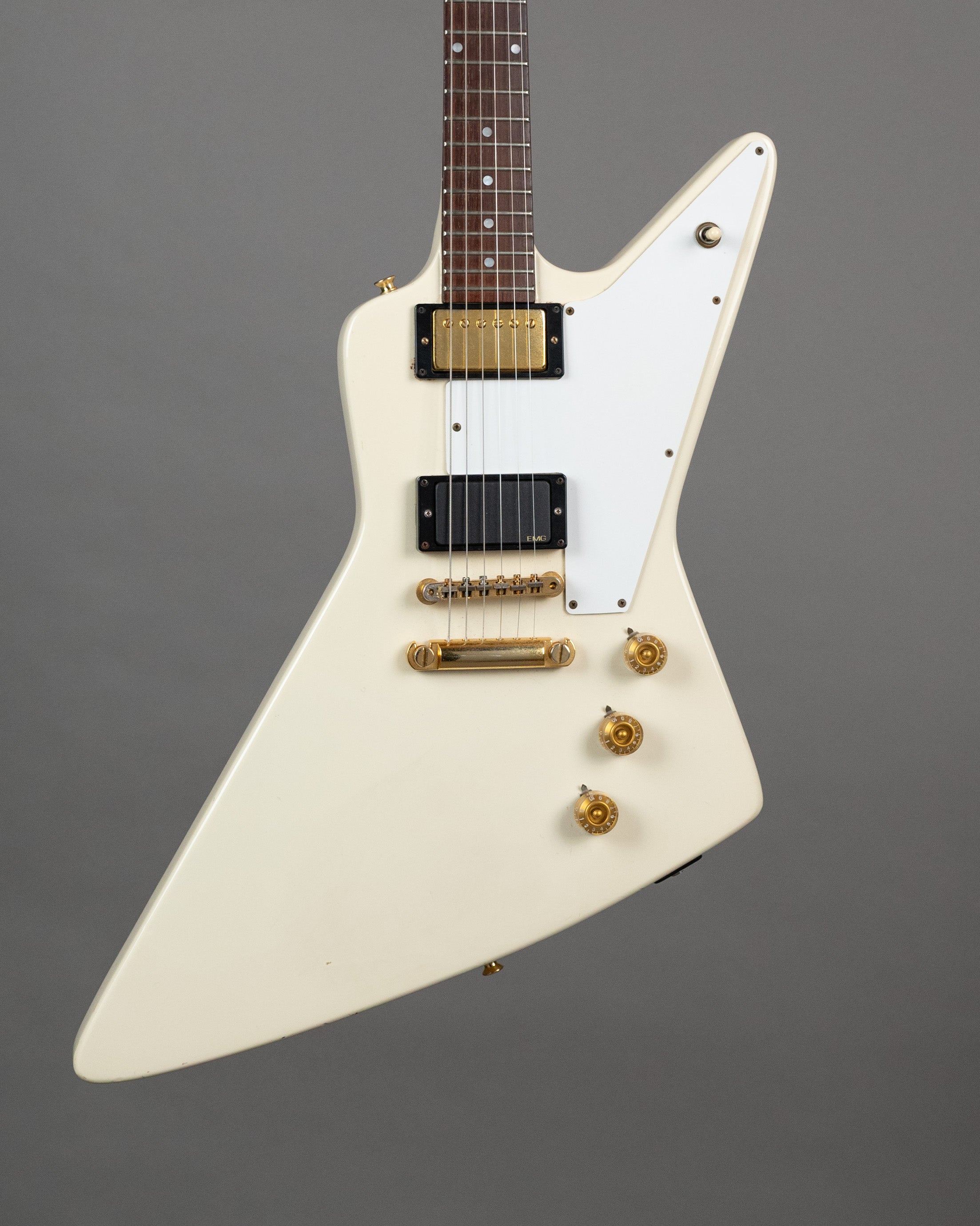 c1980's Burny Explorer (Japan, White, Gigbag)