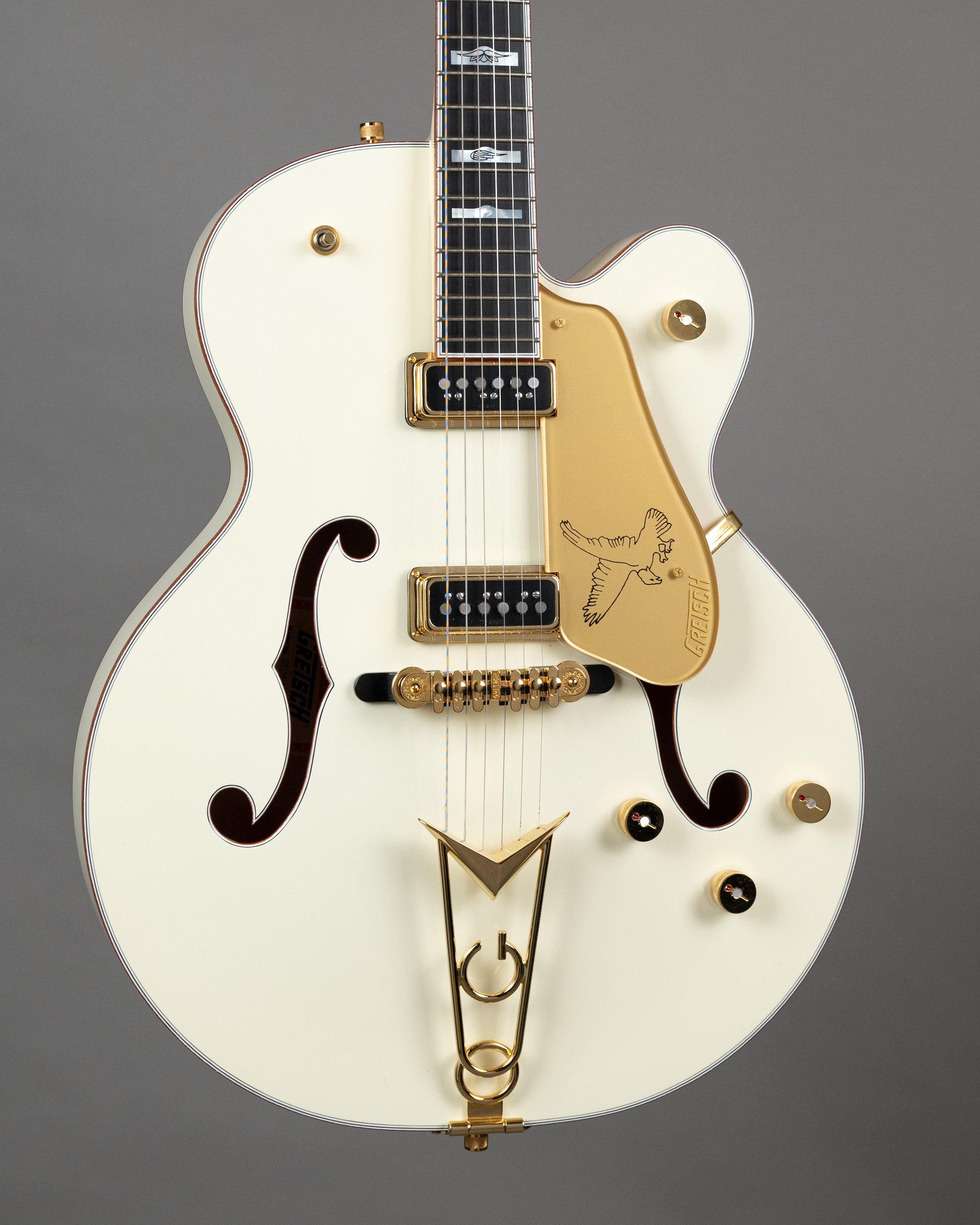 2025 Gretsch G6136-55VS White Falcon (Japan, Vintage White, OHSC)