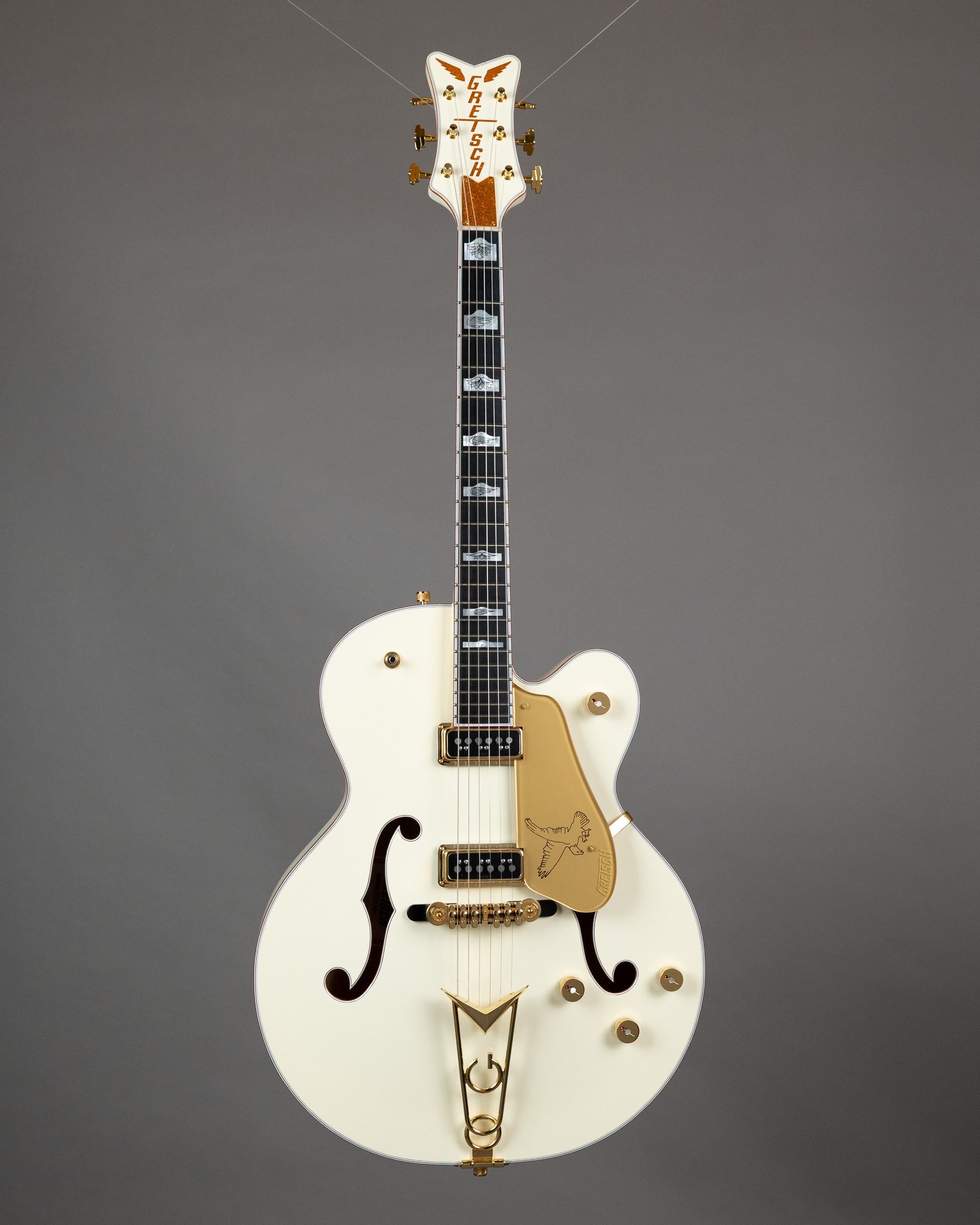 2025 Gretsch G6136-55VS White Falcon (Japan, Vintage White, OHSC)