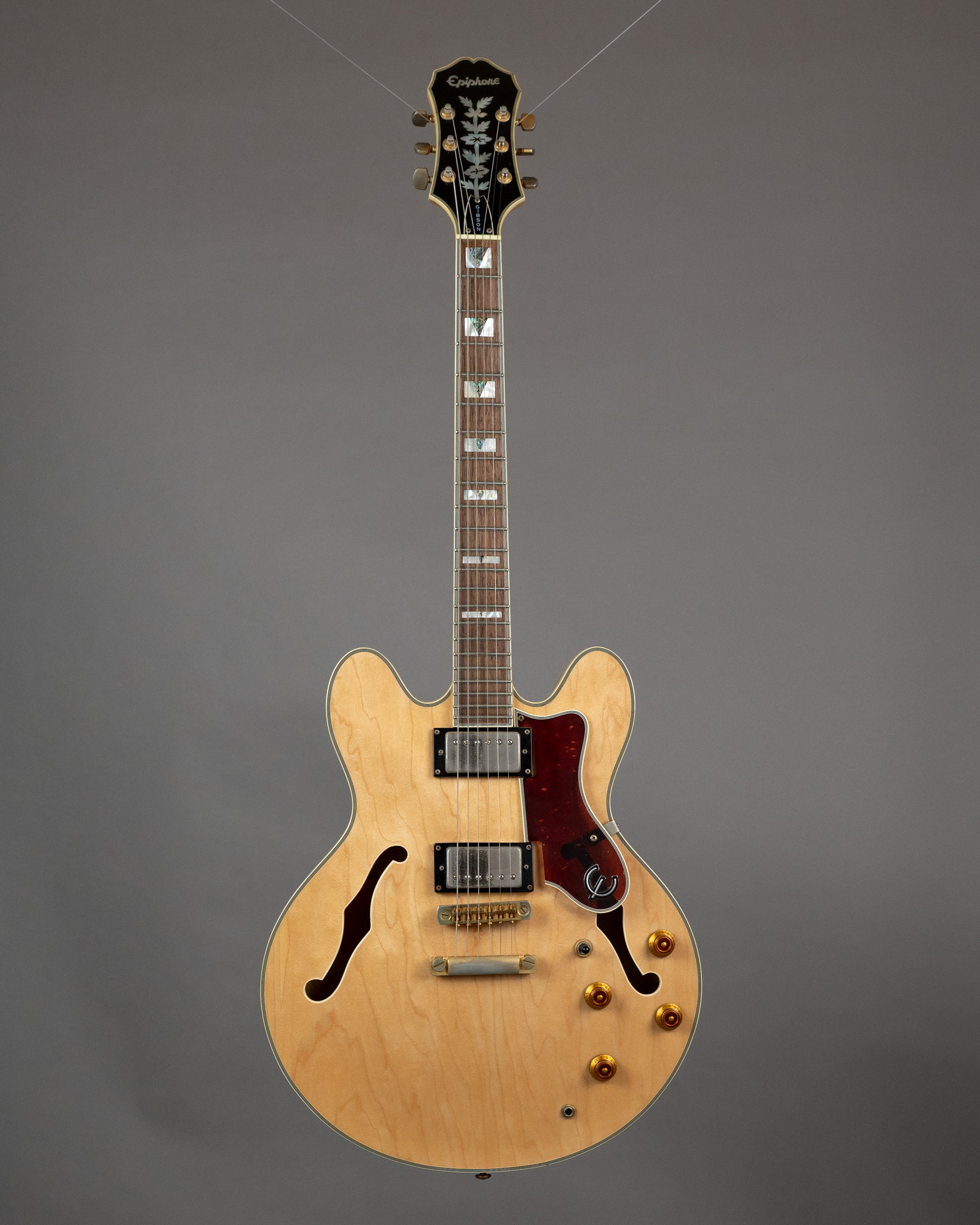 2001 Epiphone Sheraton (Korea, Natural, OHSC)
