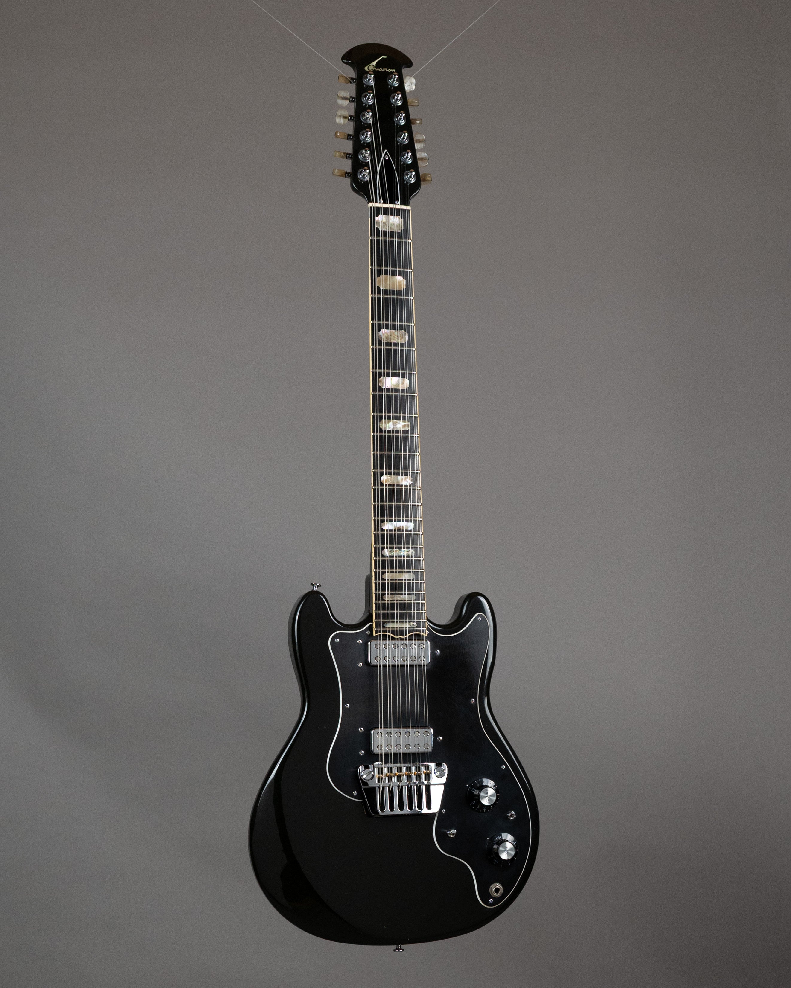 1979 Ovation Preacher Deluxe 12-String (USA, Black, OHSC)