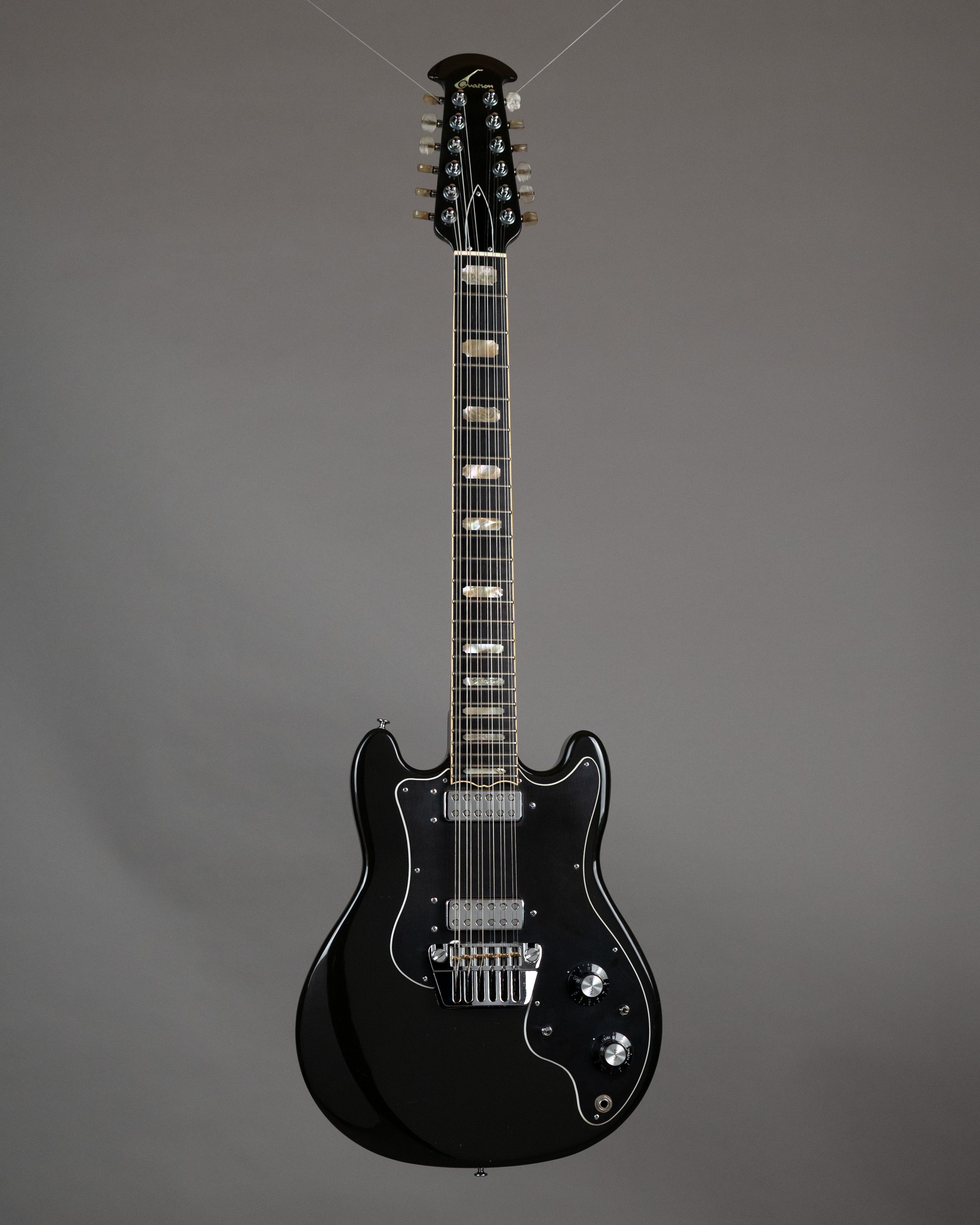 1979 Ovation Preacher Deluxe 12-String (USA, Black, OHSC)