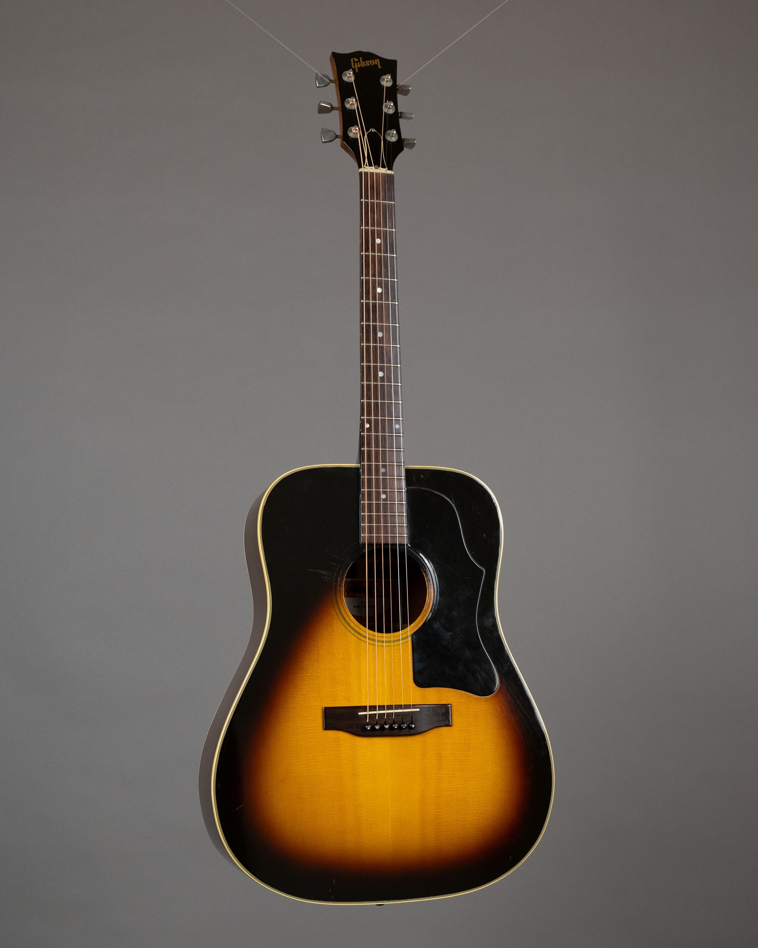 1978 Gibson J-45 Deluxe (USA, Sunburst, HSC)
