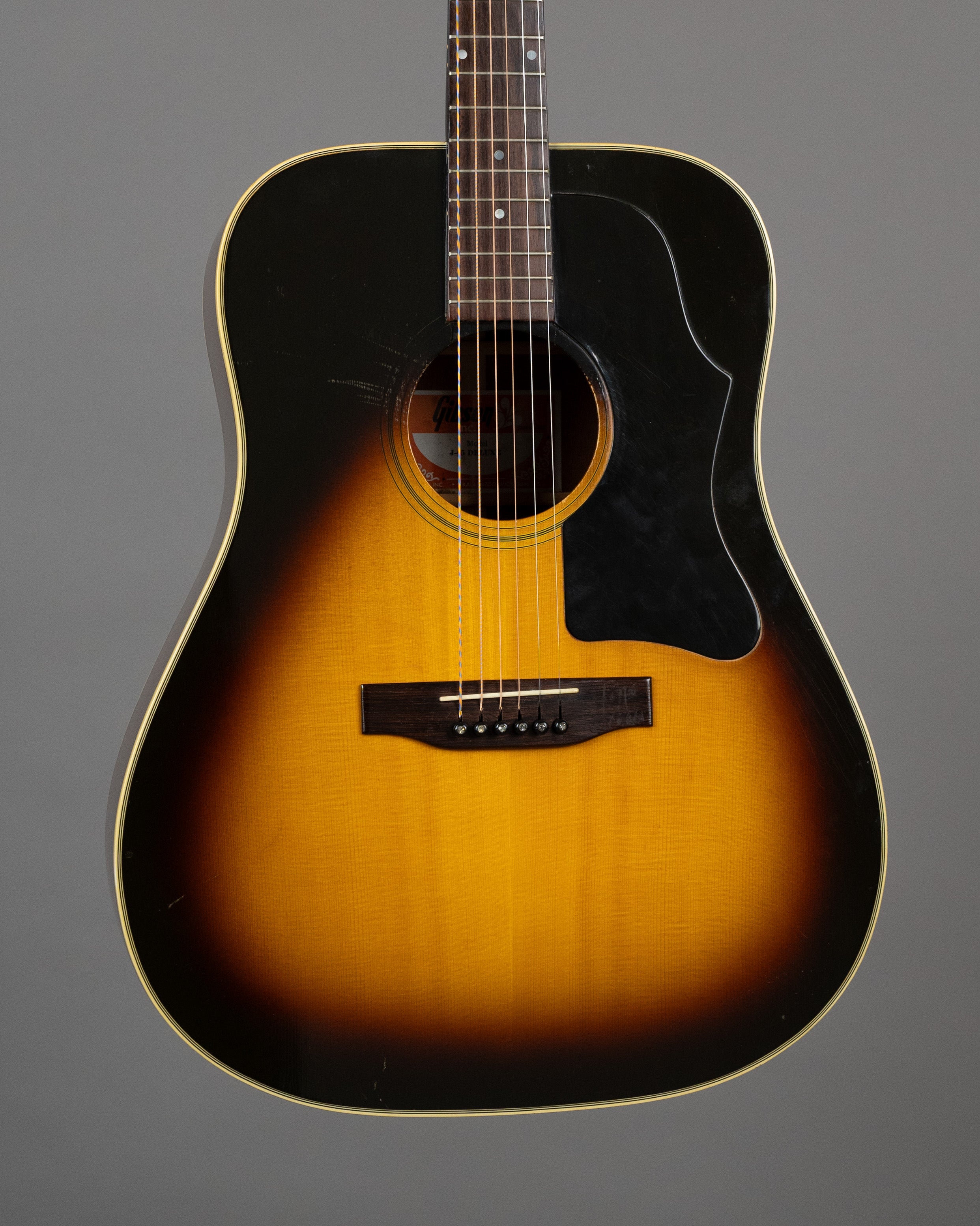 1978 Gibson J-45 Deluxe (USA, Sunburst, HSC)
