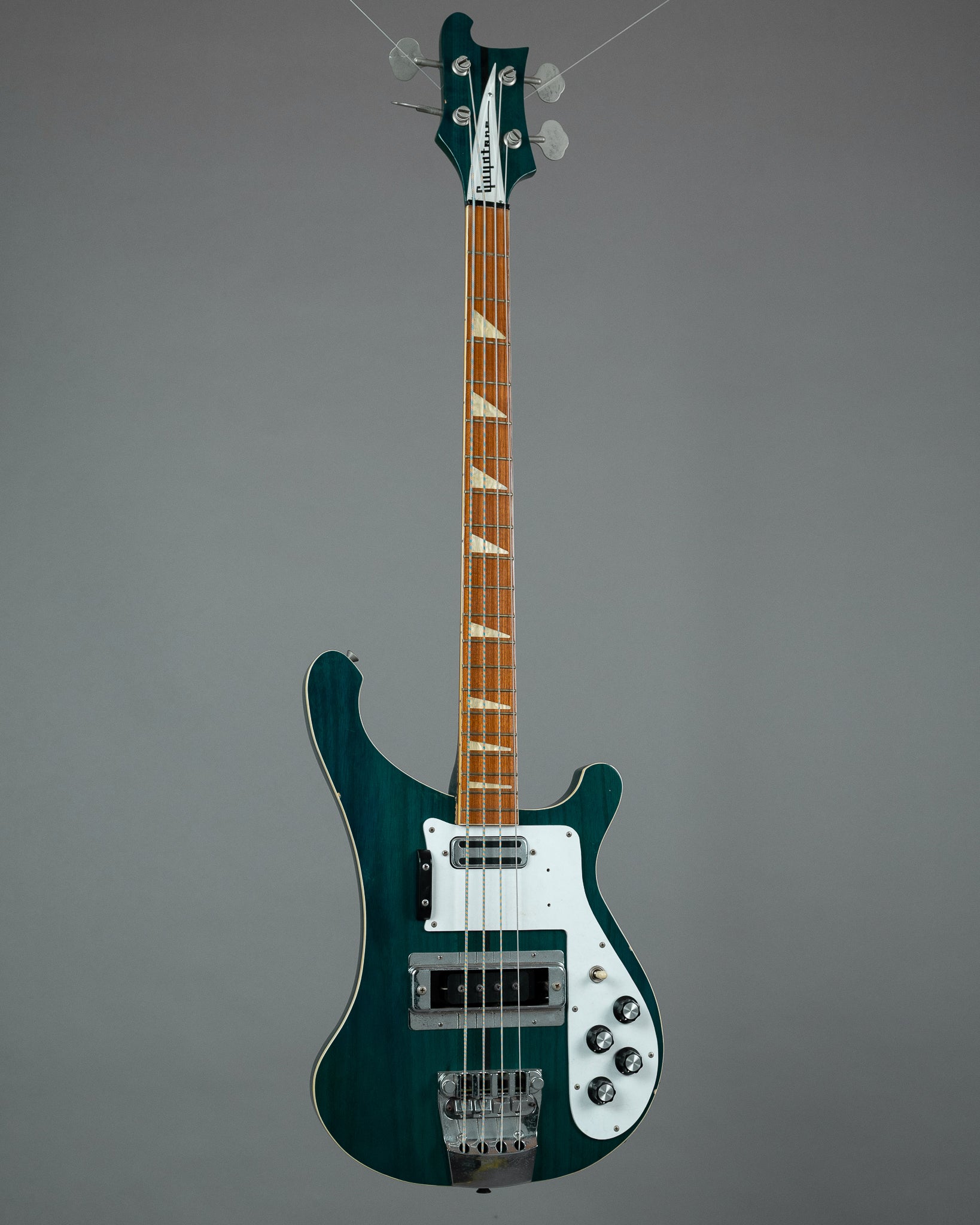 c1980s Guyatone 'Rick*******r' Bass (Japan, Tealglow, HSC)
