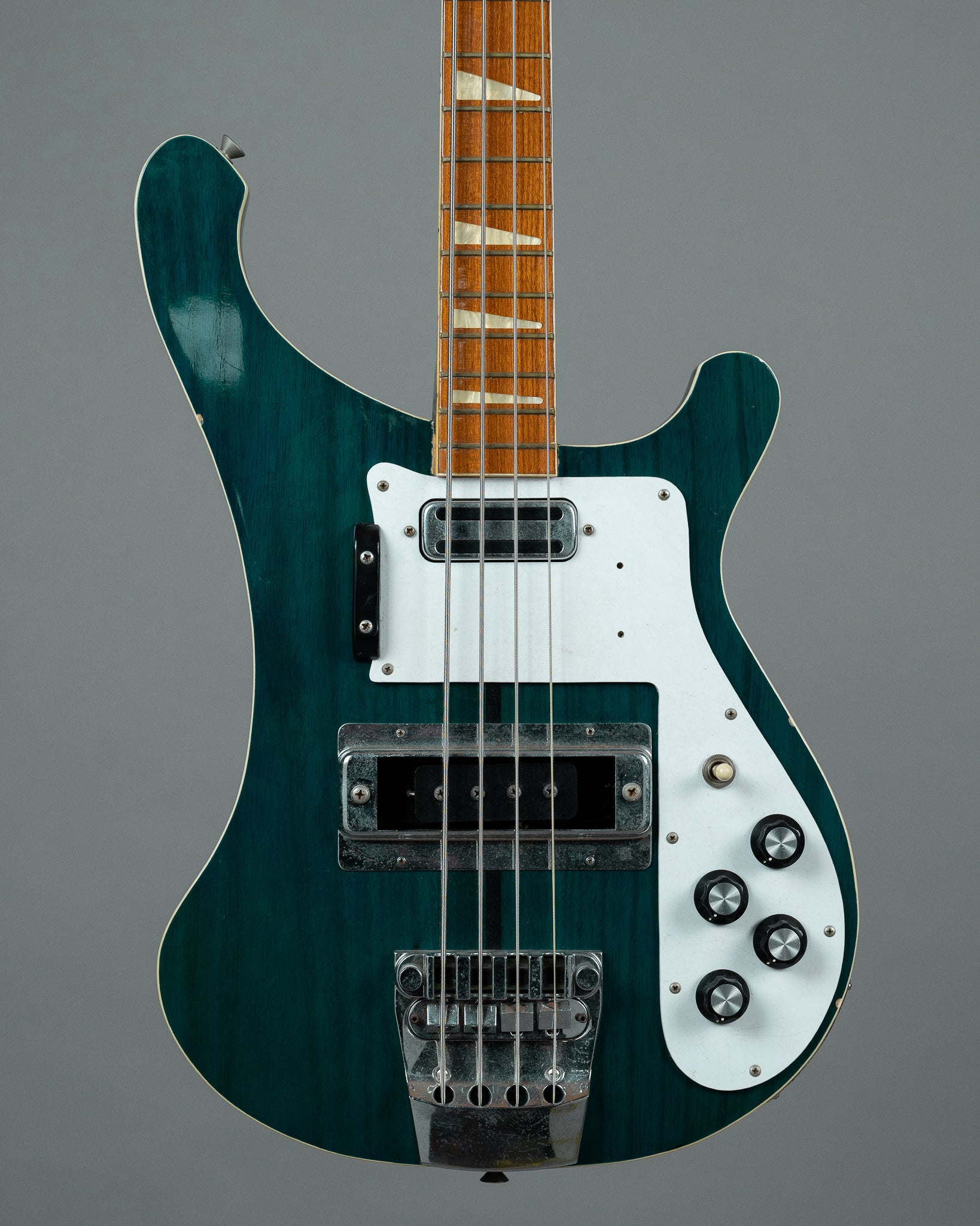 c1980s Guyatone 'Rick*******r' Bass (Japan, Tealglow, HSC)