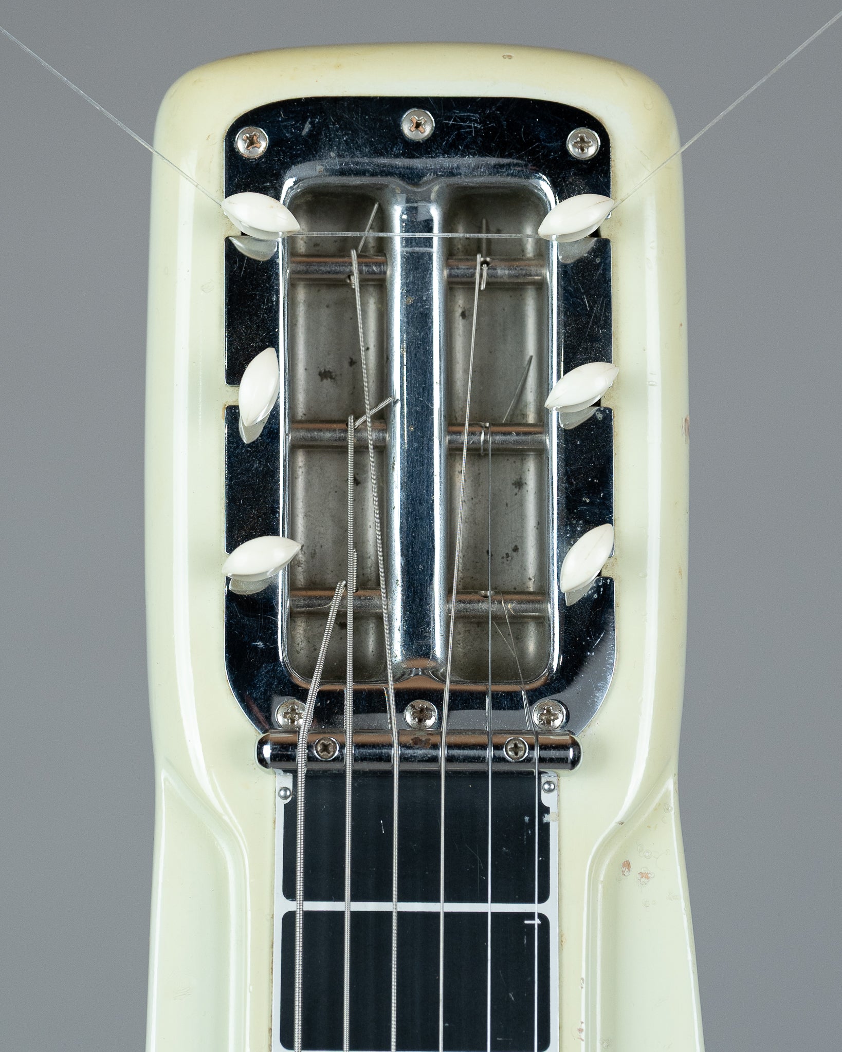 1960 Fender/White Studio Deluxe Lapsteel (USA, White, Legs, OHSC)