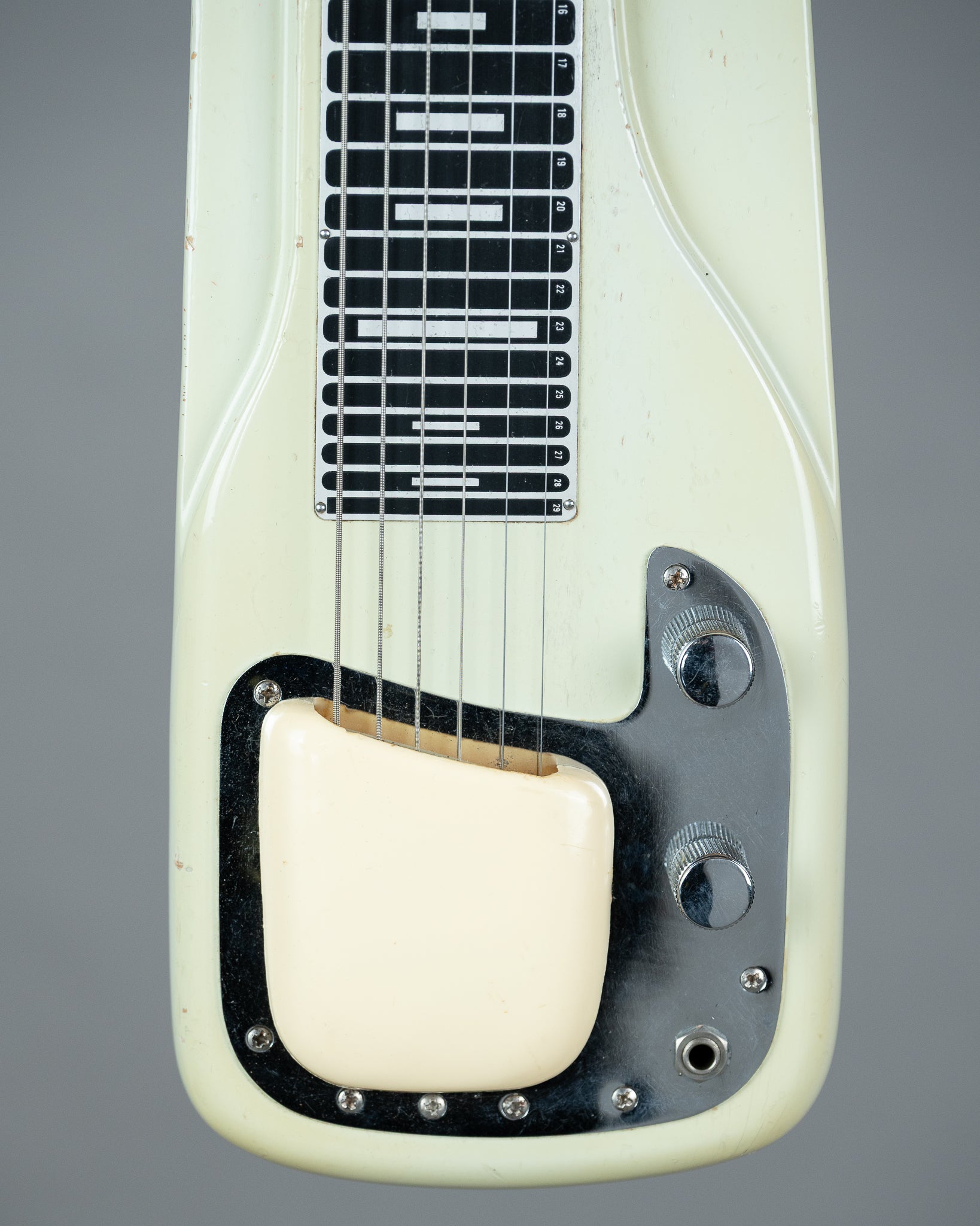1960 Fender/White Studio Deluxe Lapsteel (USA, White, Legs, OHSC)