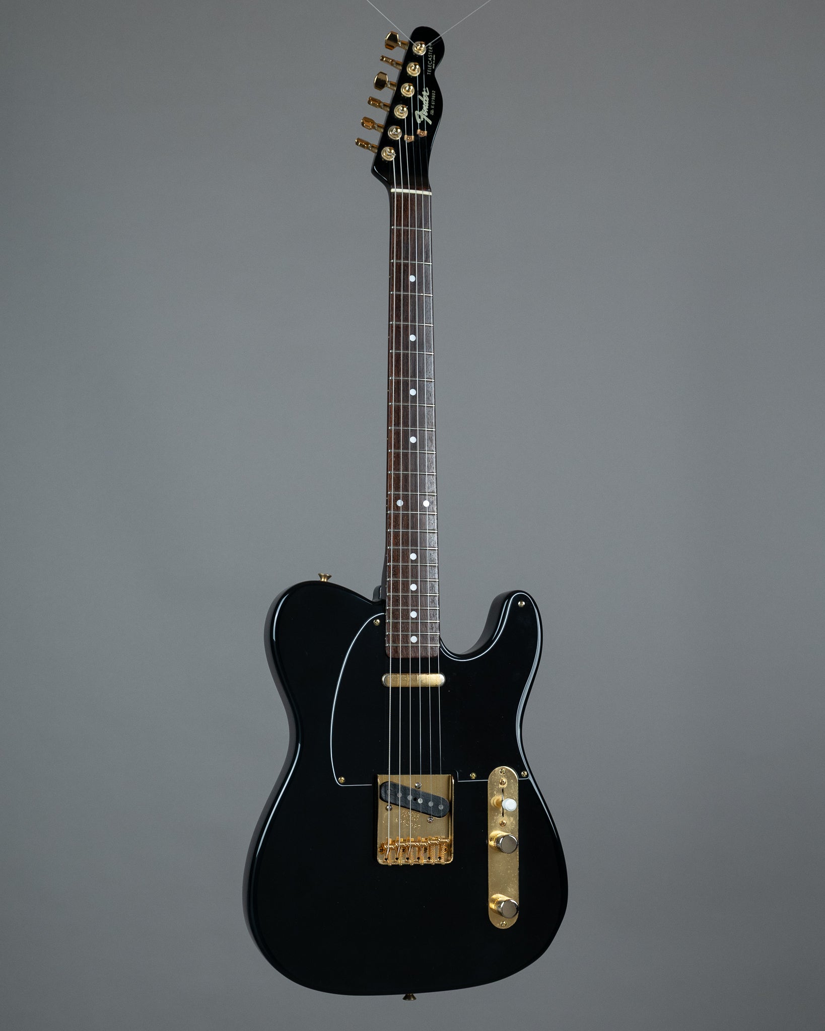 c1986 Fender TLG-80 'Black and Gold' Telecaster (Japan, Black, Gold Hardware)