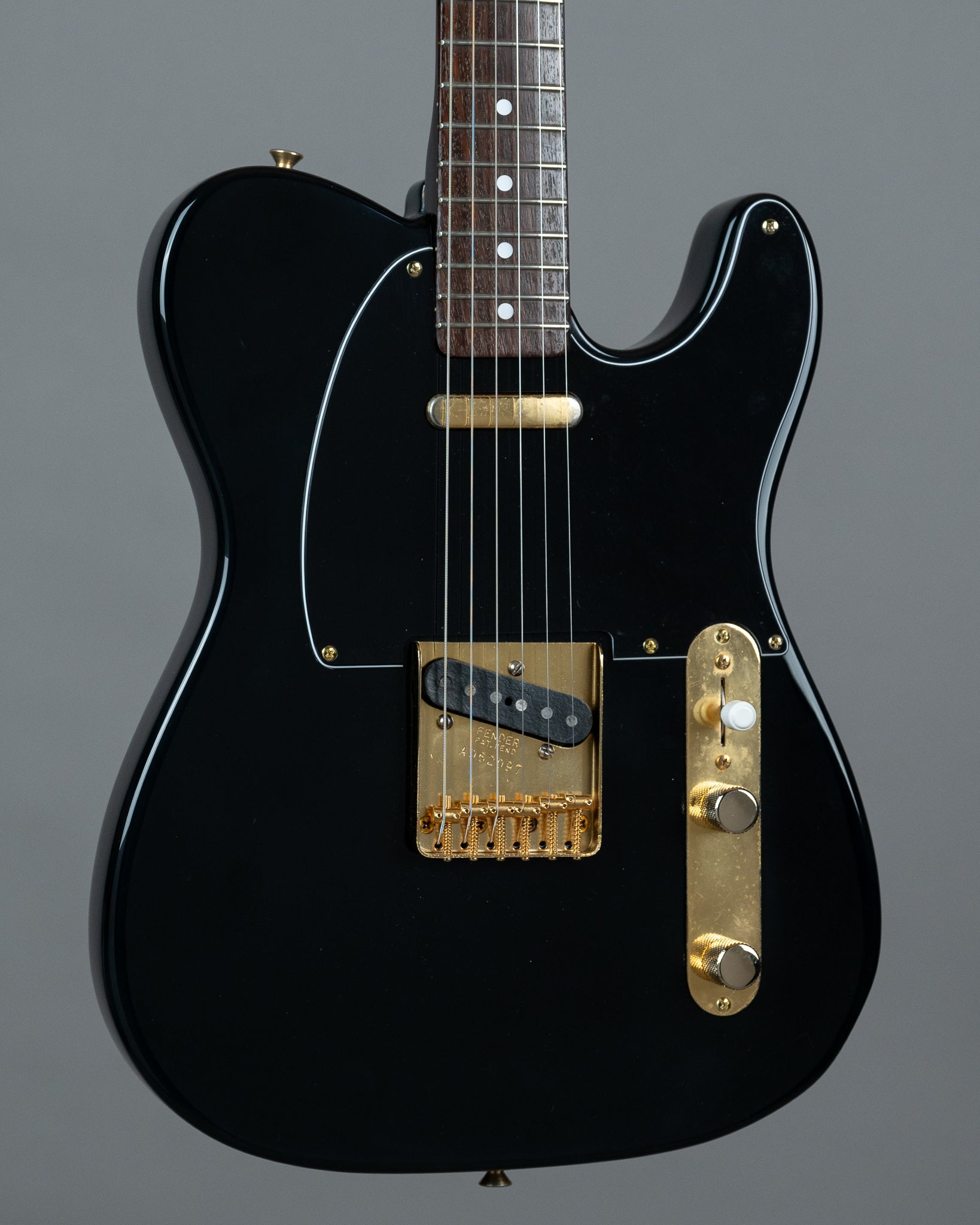 c1986 Fender TLG-80 'Black and Gold' Telecaster (Japan, Black, Gold Hardware)