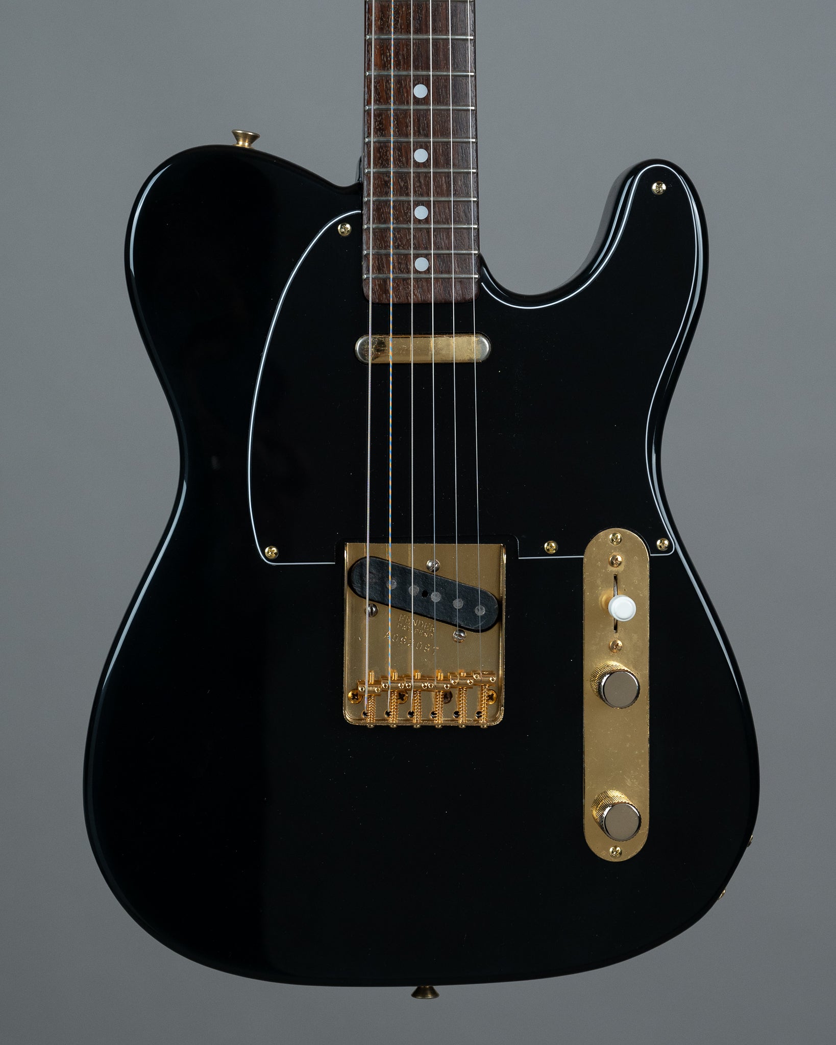 c1986 Fender TLG-80 'Black and Gold' Telecaster (Japan, Black, Gold Hardware)