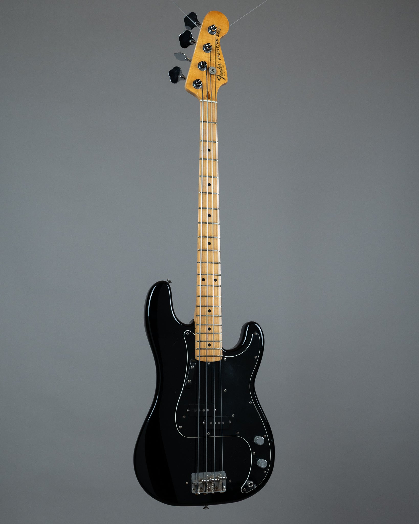1978 Fender Precision Bass (USA, Black, OHSC no logo)